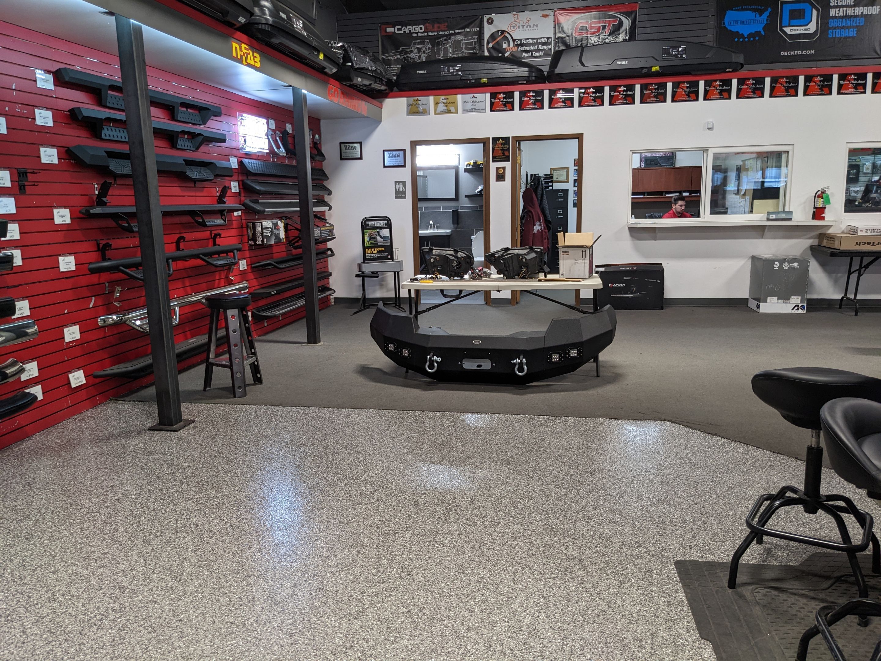 Commercial Showroom Transformation in Silvercreek by Croc Coatings, LLC