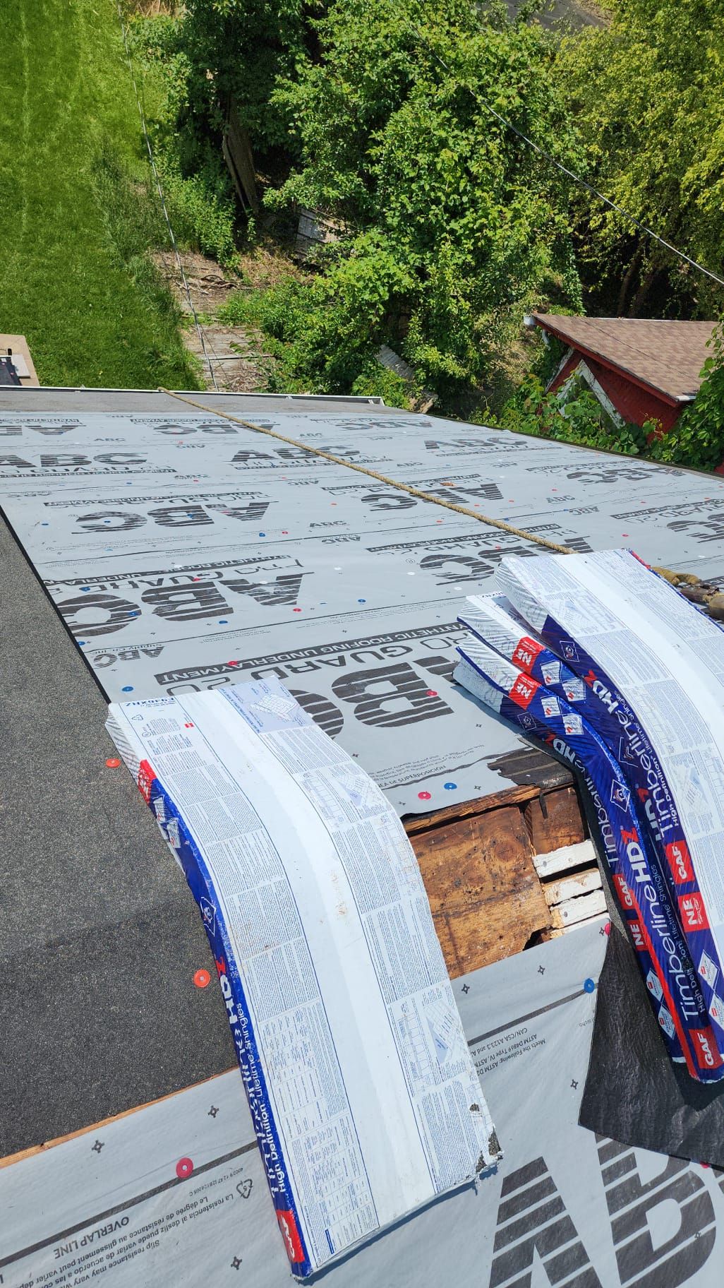 Residential Roofing Installation using GAF Timberline HDZ Pewter Gray by Rainstoppers Roofing