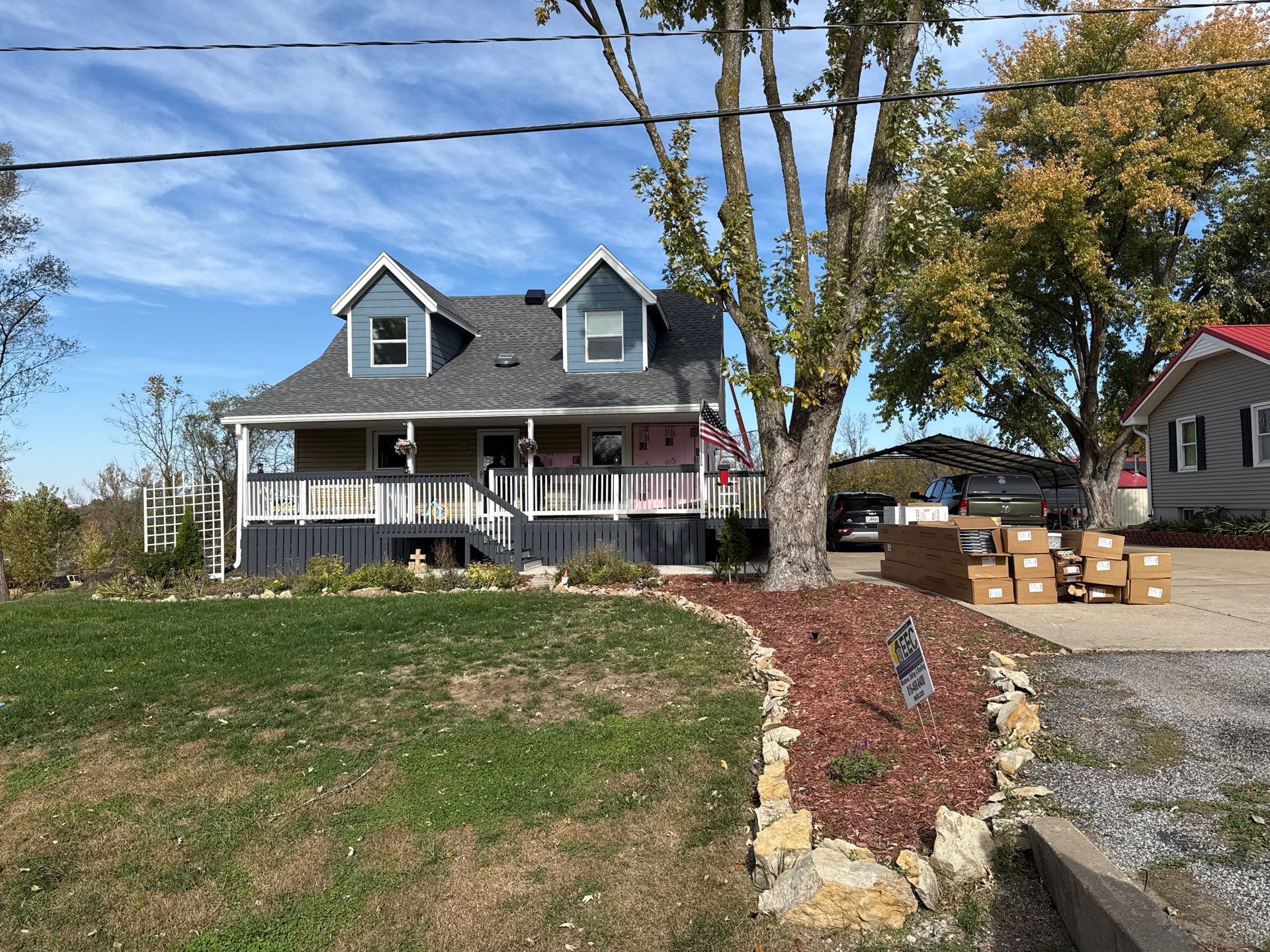 Out with the Old , in with the Blue  by EEC  Windows, Siding & Roofing 