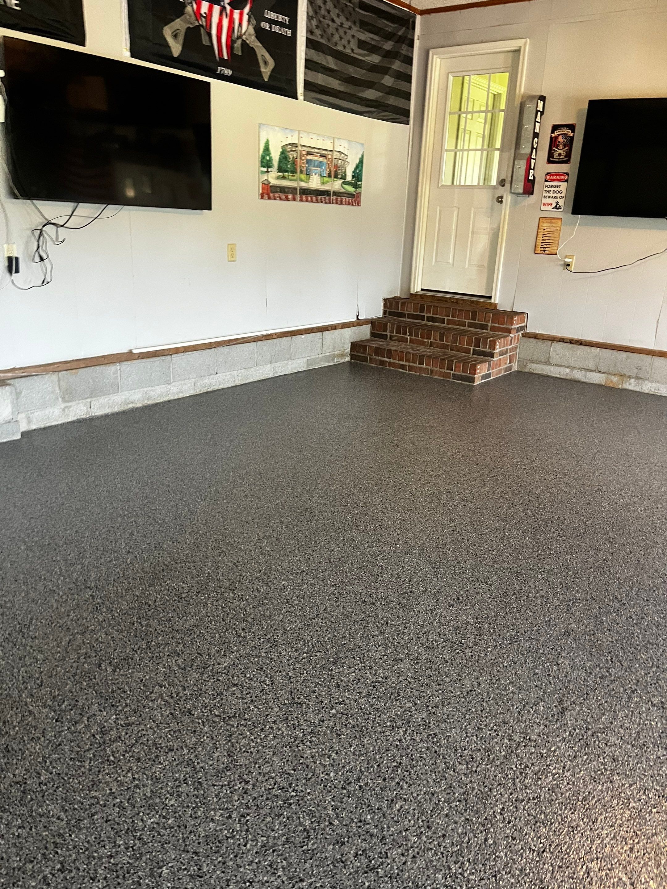 Garage Floor Coating using Nightfall by My Garage Floor Guys