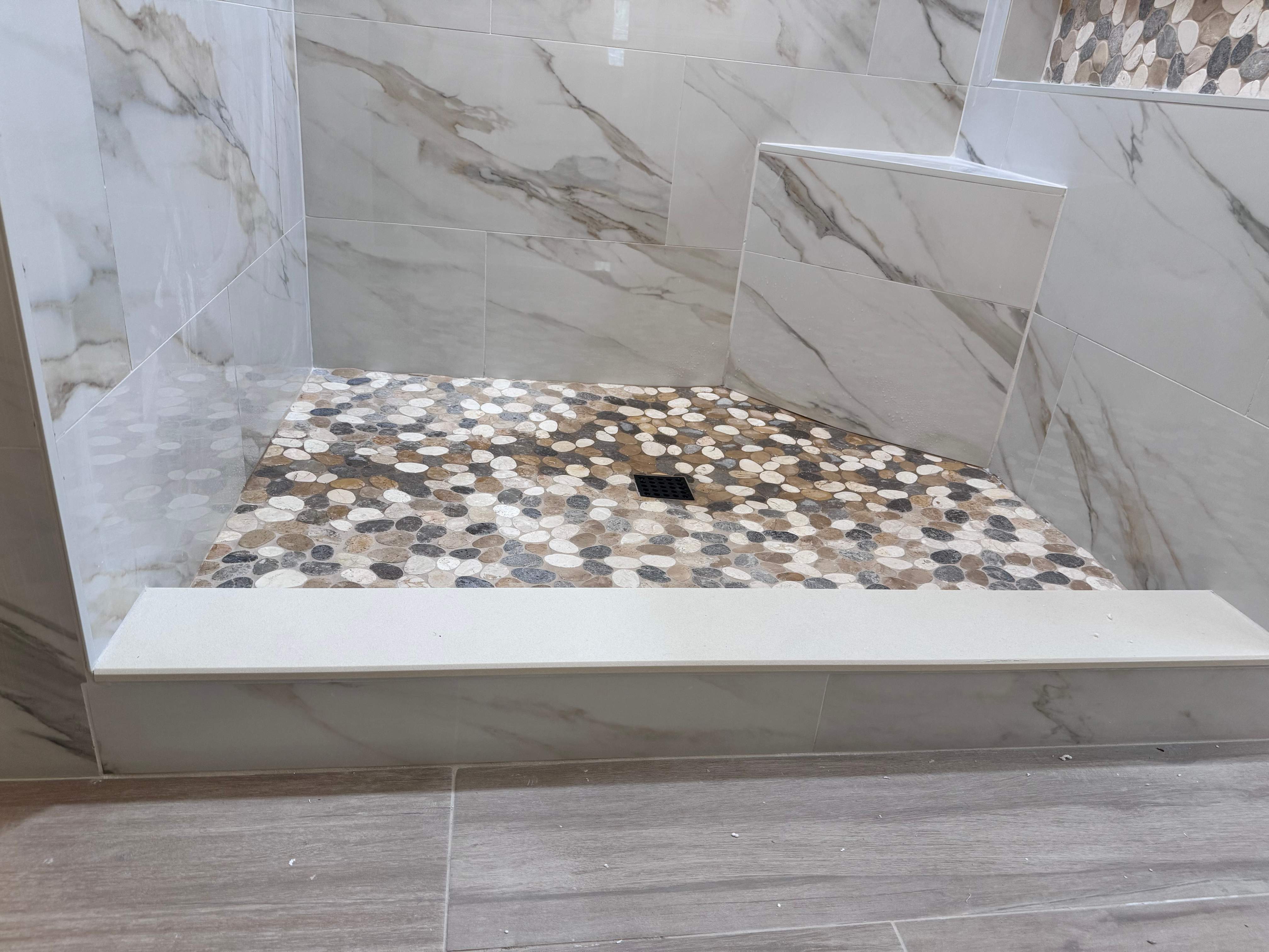Master bathroom renovation by Prudencio