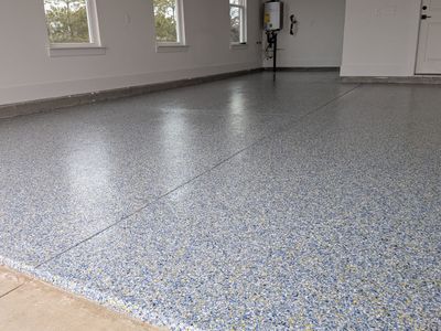 Garage Floor Coating using Custom Color