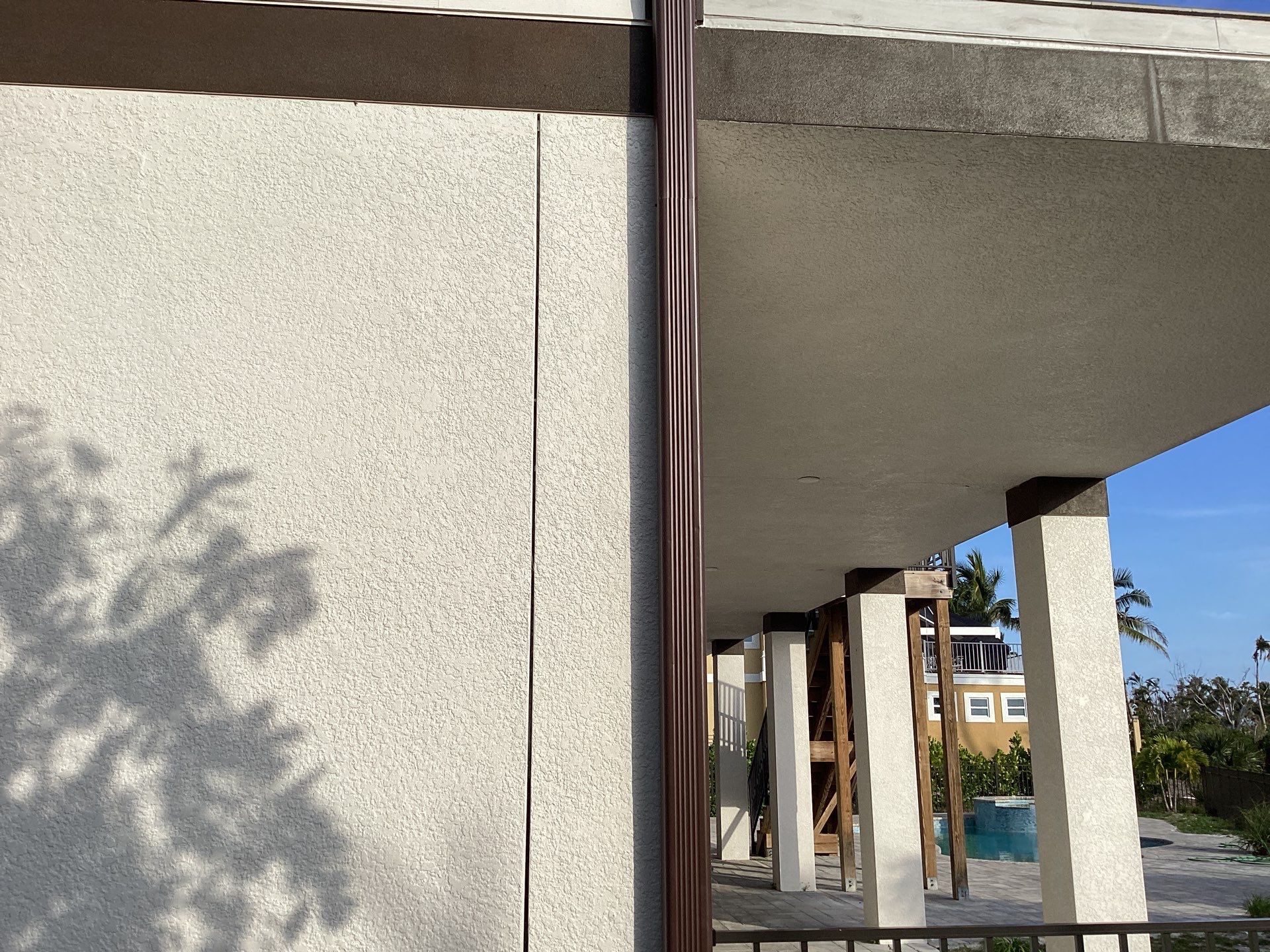 Brown Gutter Installation in Sanibel FL by Gutter Professors