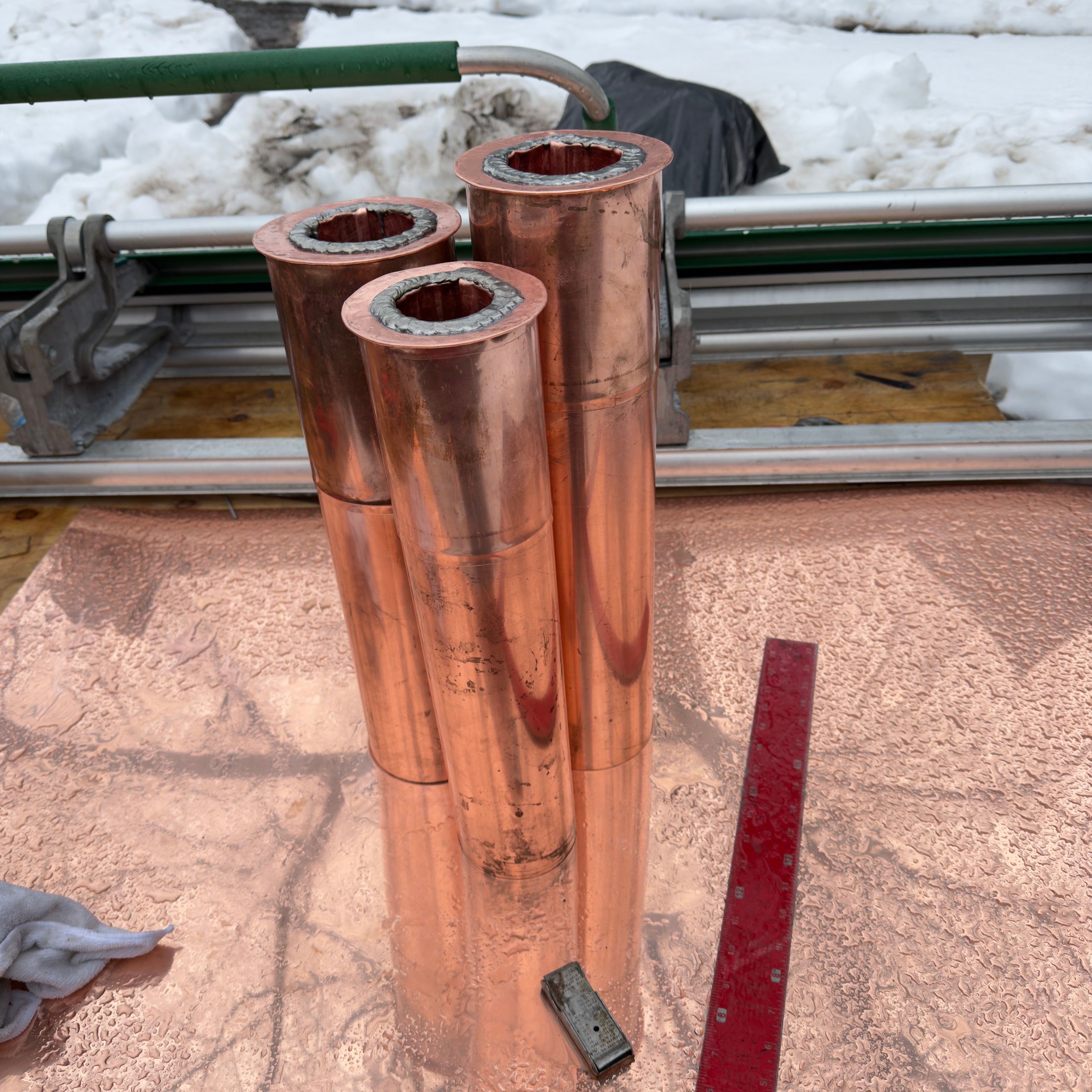 Copper Work - Cabot Estates Condos - Jamaica Plains, MA  by Rinaldi Roofing 