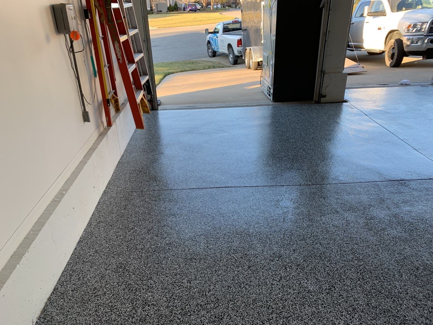 Garage using Domino  by Select Painting, Coatings & Garage Cabinets