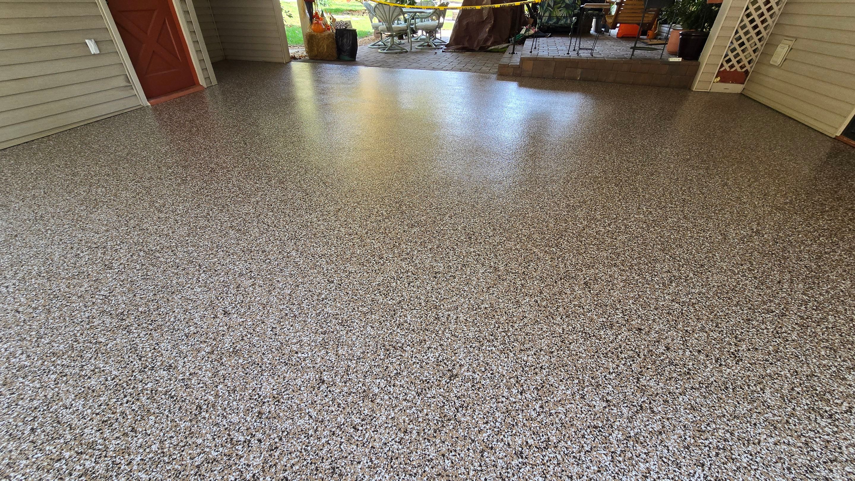 Carport and Workshop Using Mocha Match by Elite Floor Solutions