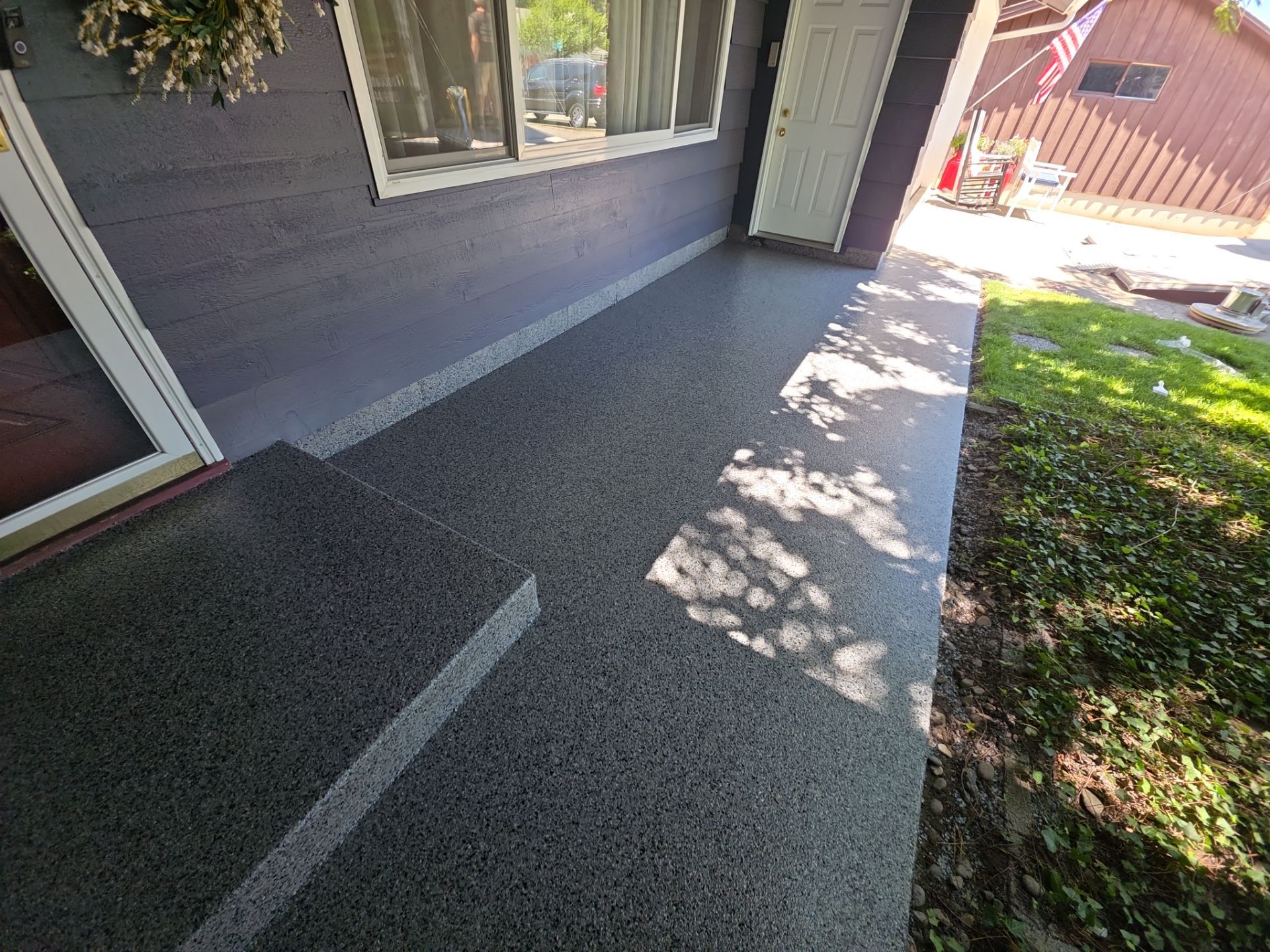 Patio Transformation using Nightfall by Croc Coatings, LLC