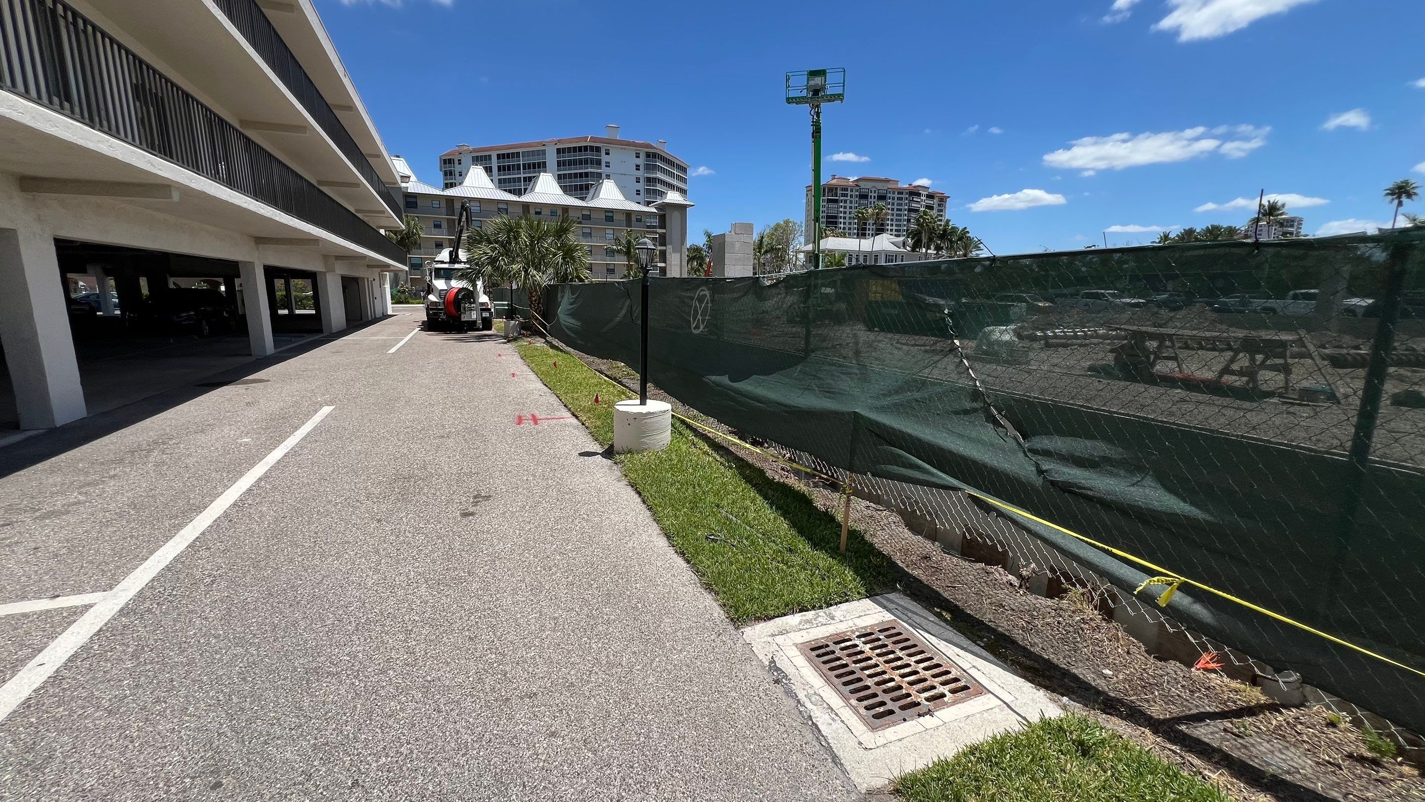 Naples Condo Catch Basin Cleaning by APS Power & Water