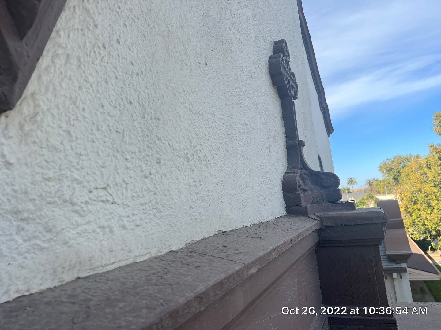  Presbyterian Church repairs to entrance architecture by Straight Edge Roofing Inc