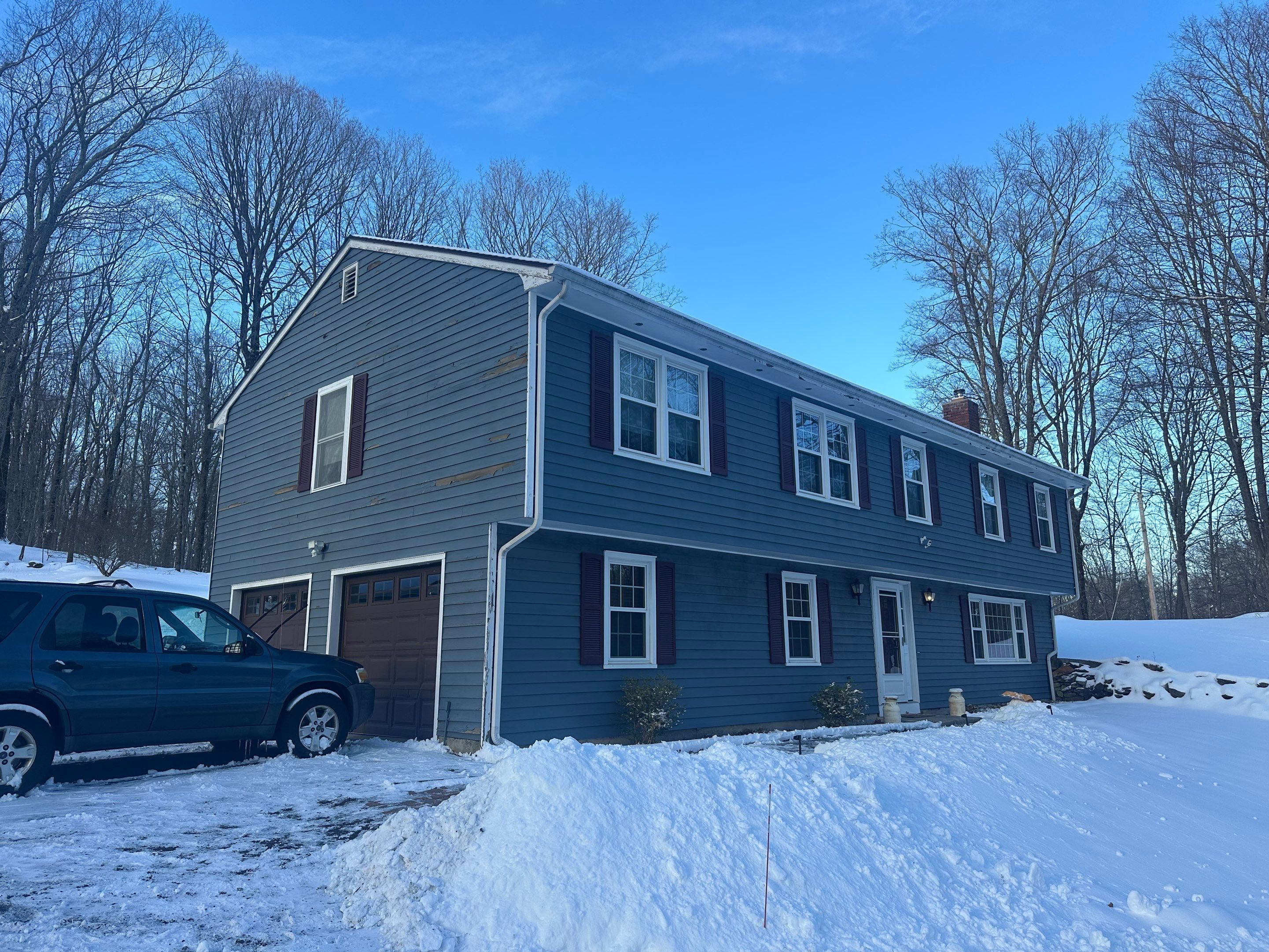Siding Installation using CertainTeed Mainstreet Vinyl Siding - Pacific Blue by A Plus Exterior