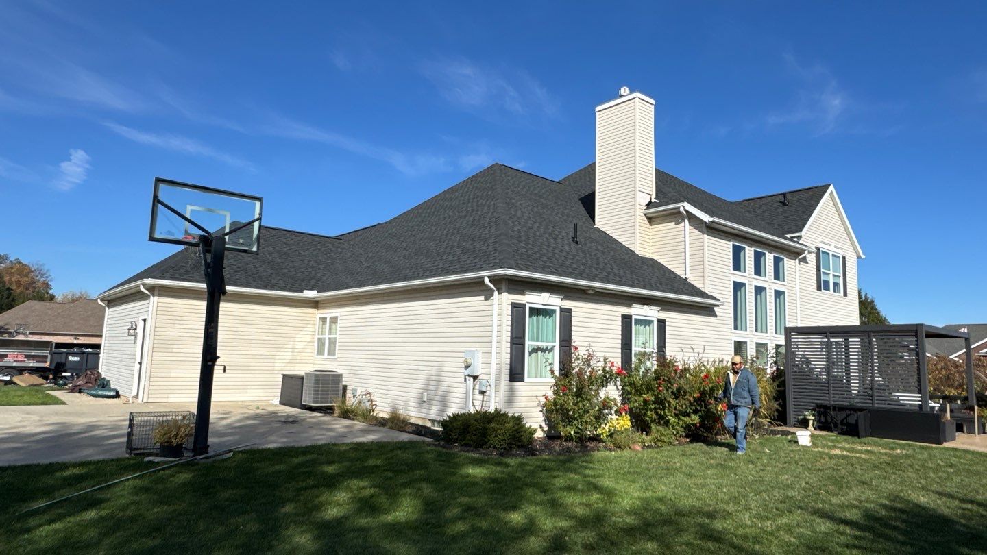 Residential Roofing Installation using GAF Timberline HDZ Charcoal by Nitro Roofing and Construction