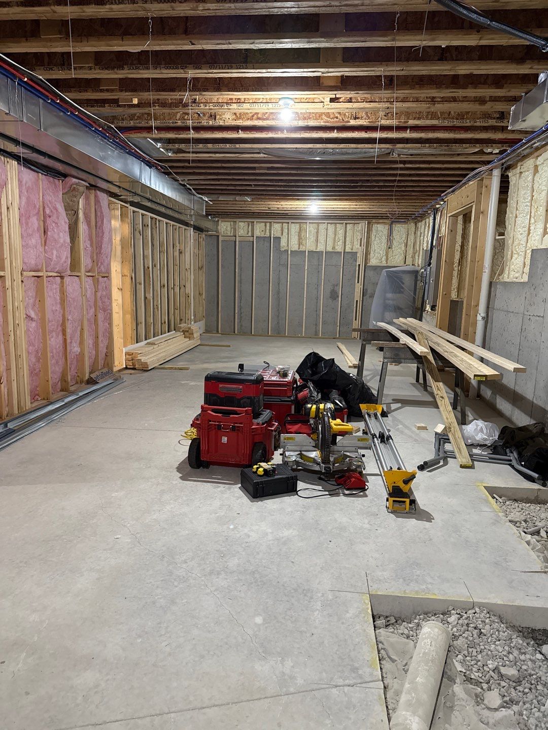 Basement Finishing Project with Home Gym and Sauna in Prospect by Authentic Carpentry