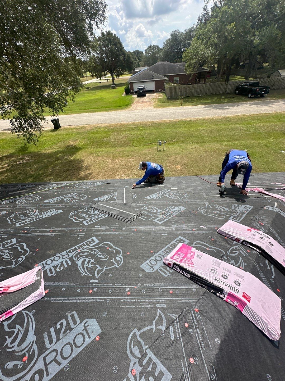 Residential Roofing Installation using Owen's Corning Duration (Lifetime) Shingles by Roof Repair Company