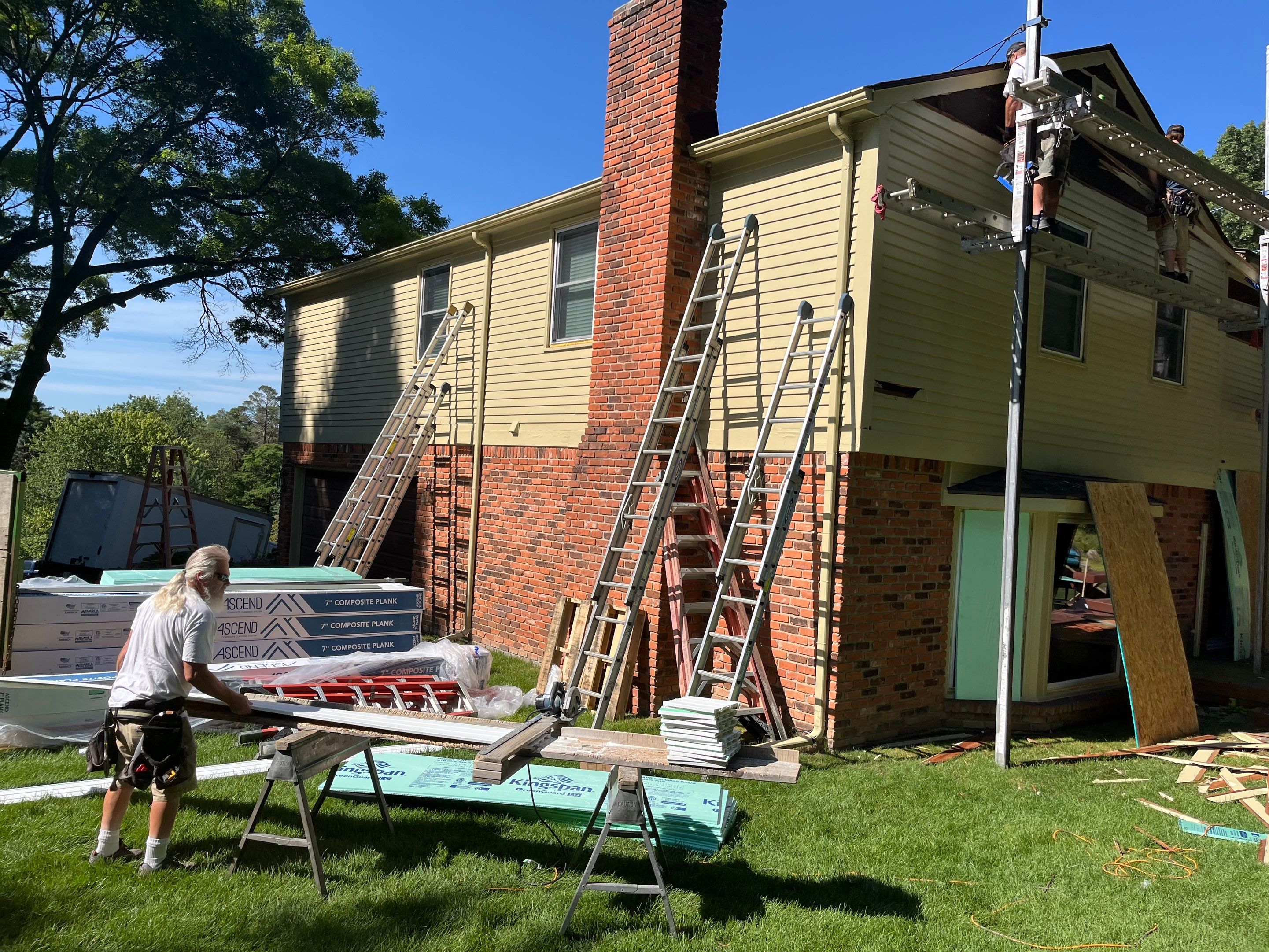 Siding Replacement using Alside Deep Moss by 180 Contractors