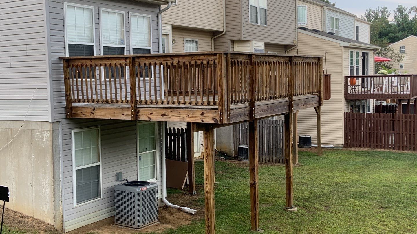 Deck Refinishing using Powerwasher by A1 NERDY HOMES LLC