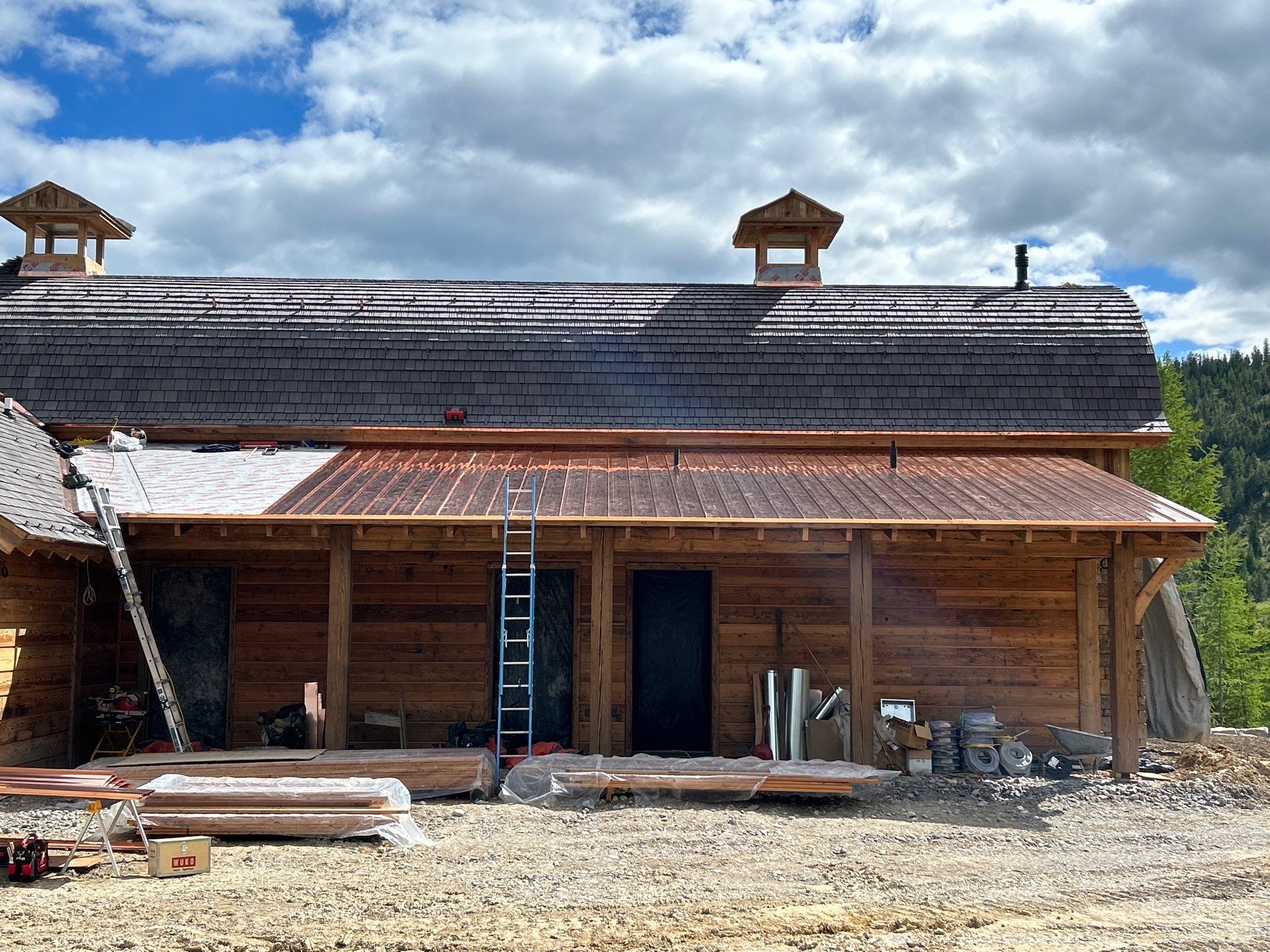 Horse Barn Install  by Montana Roofing Solutions