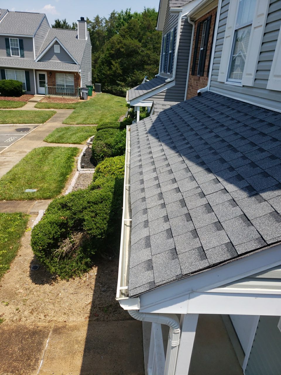 Gutter Cleaning using water by G&H Home Tech Pros LLC