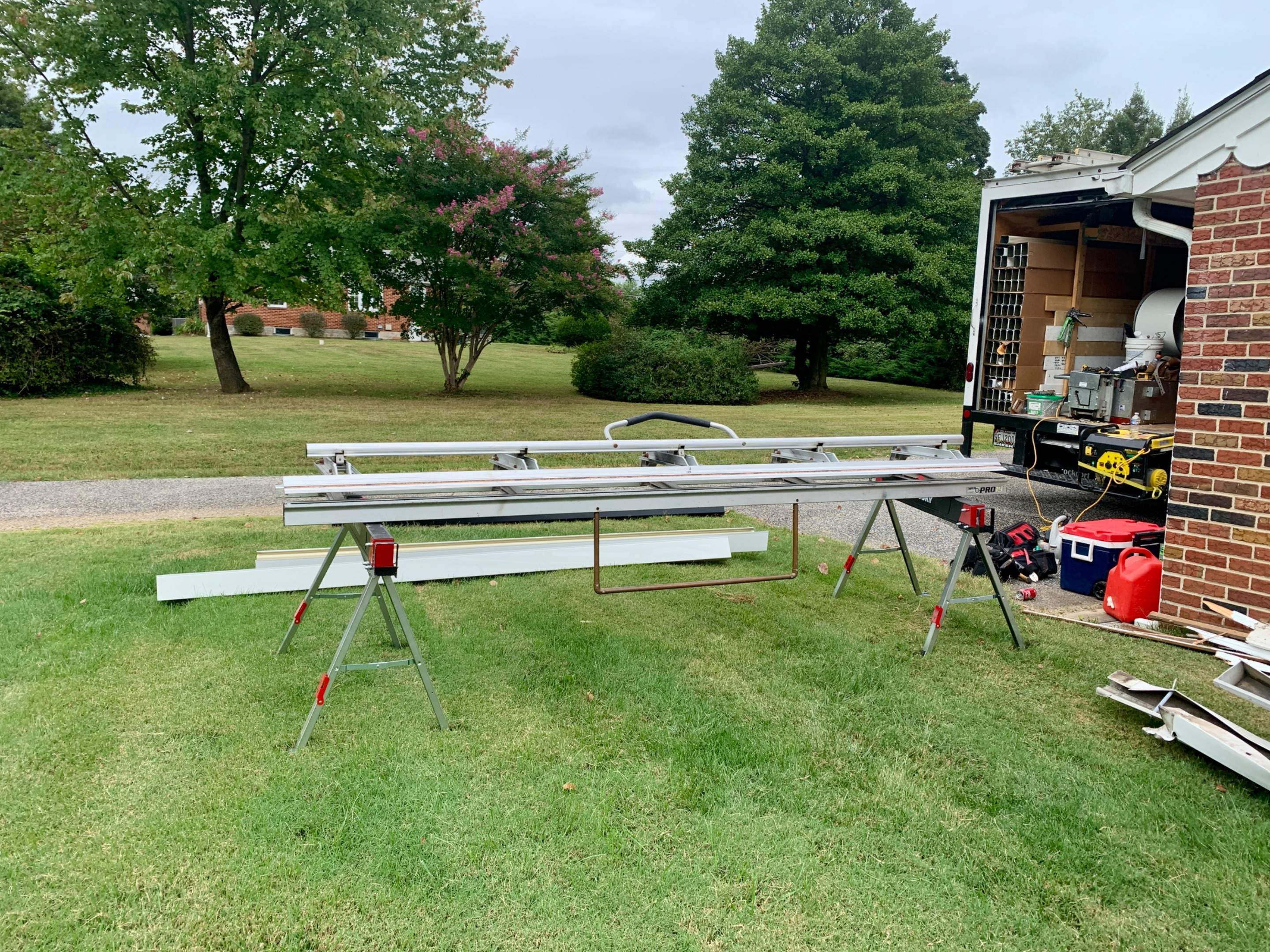 Gutter Installation using 6" Seamless Gutters by Matter Construction, LLC
