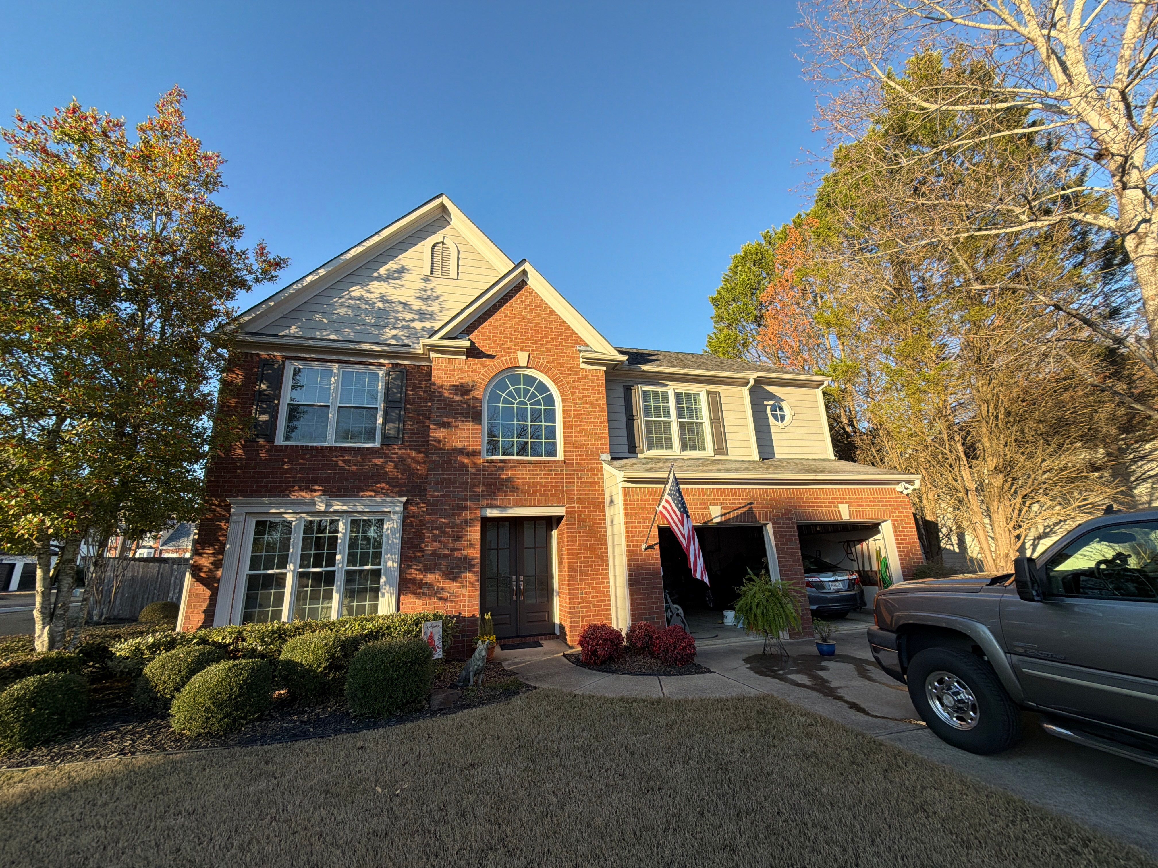 Alpharetta, GA Partial Siding Replacement using James Hardie Lap Select Cedarmill by Nelson Exteriors