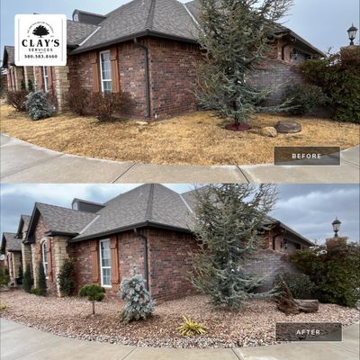 Landscape installation w/ irrigation and landscape lighting