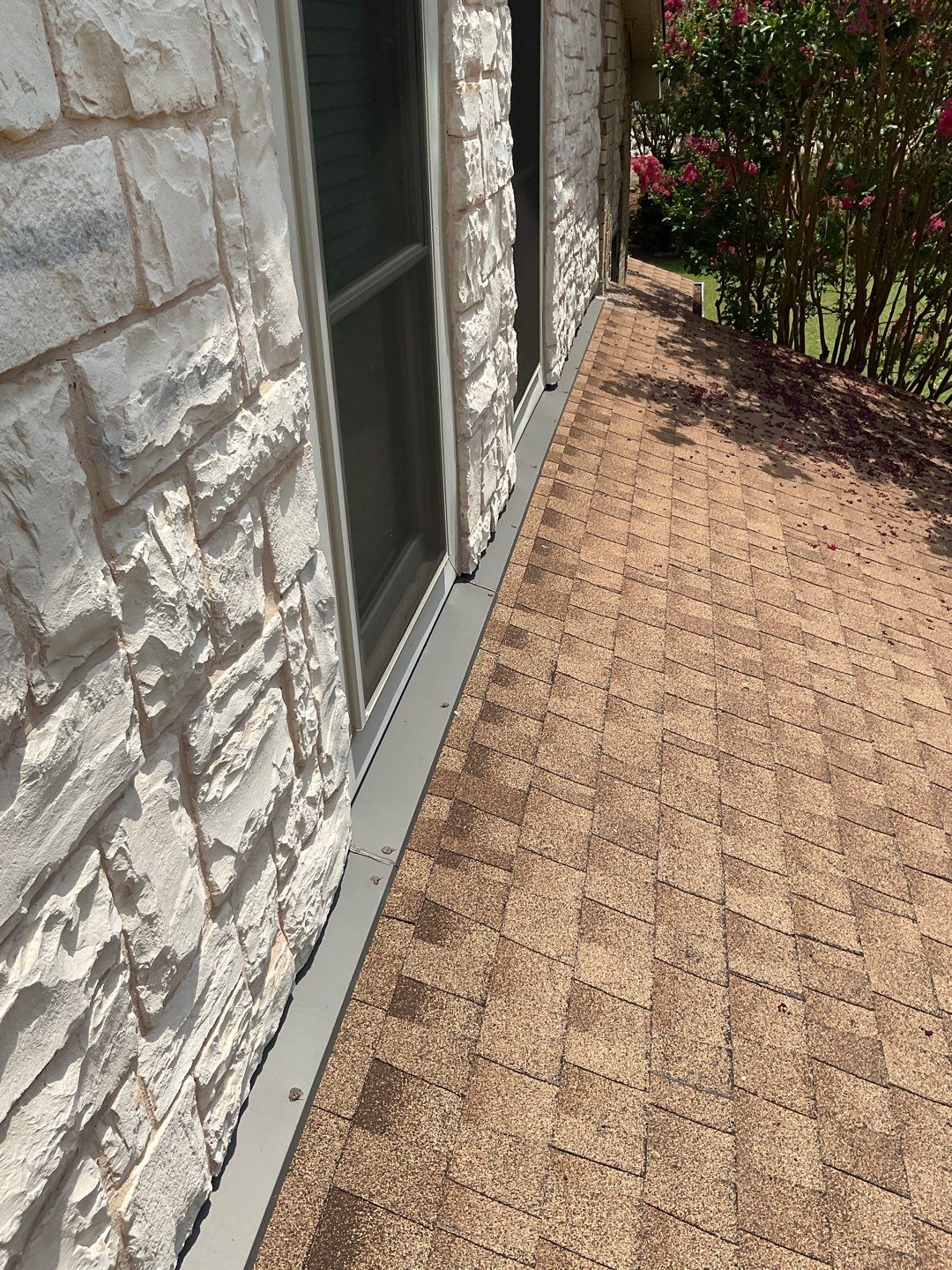 Leak Repair over Master Bedroom and Bathroom by Tex-Line Roofing