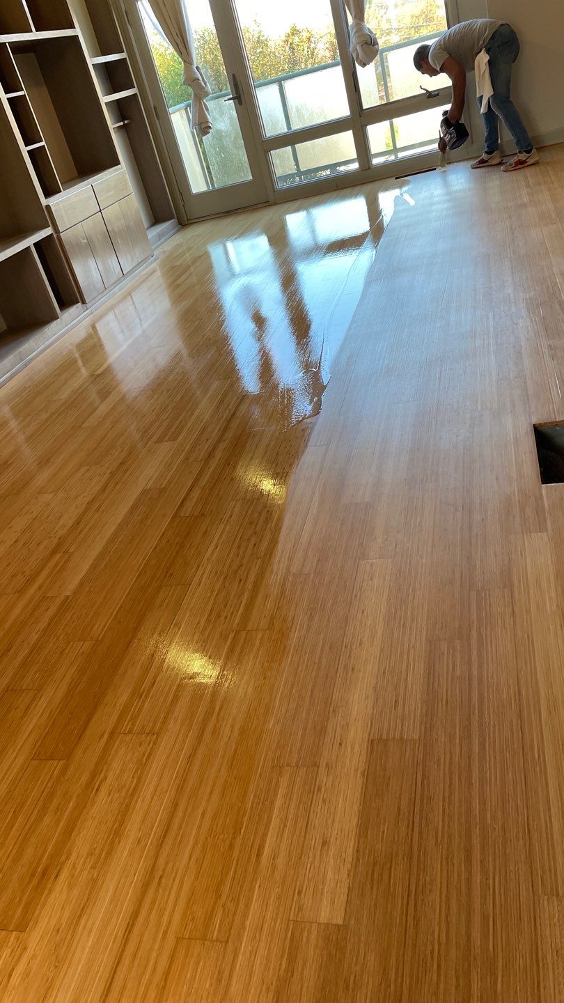 Solid Bamboo Refinish by Footprints Floors of East Atlanta