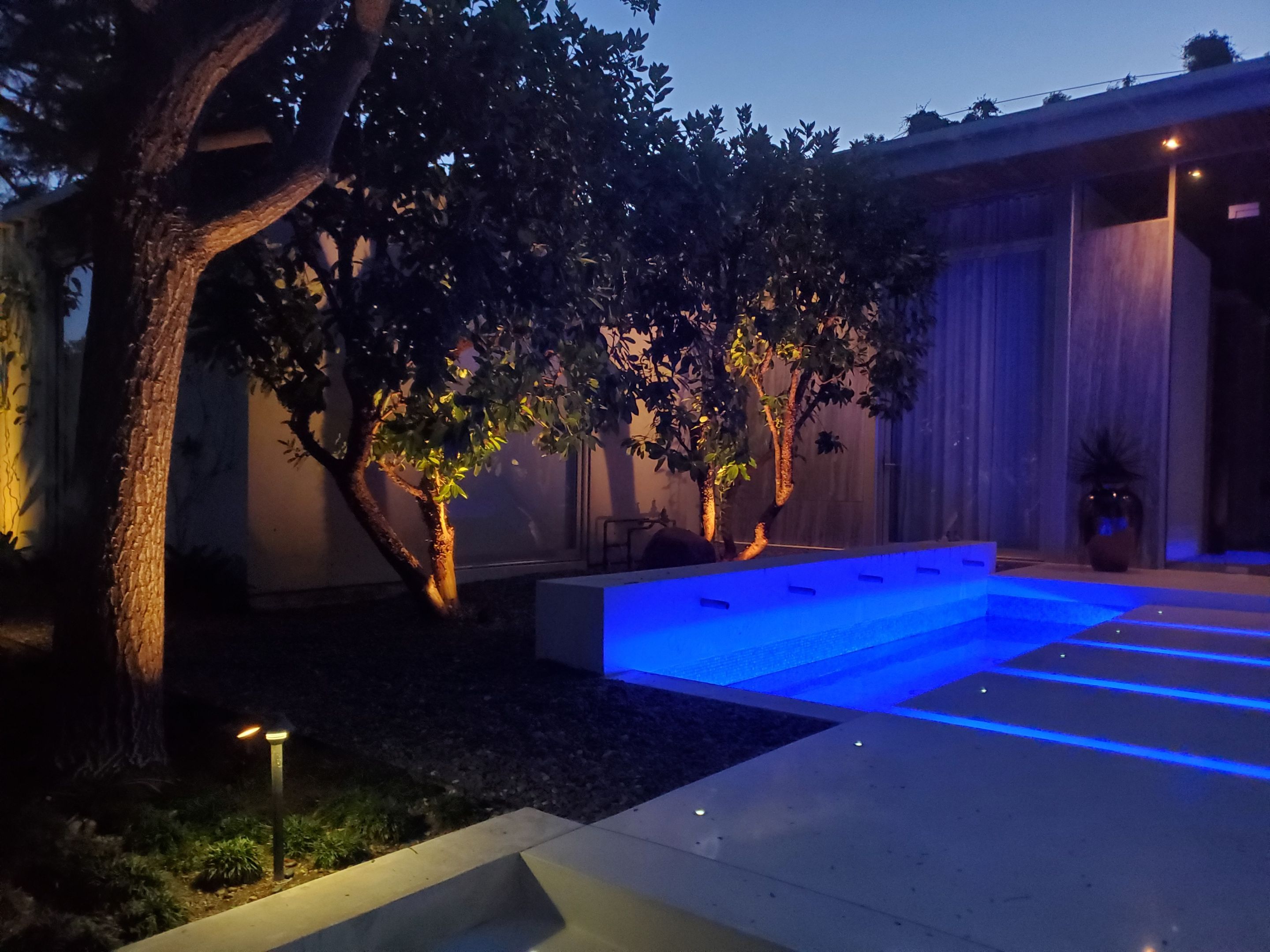 West Hollywood Outdoor Lighting and Audio Update by Outdoor Lights + Shades