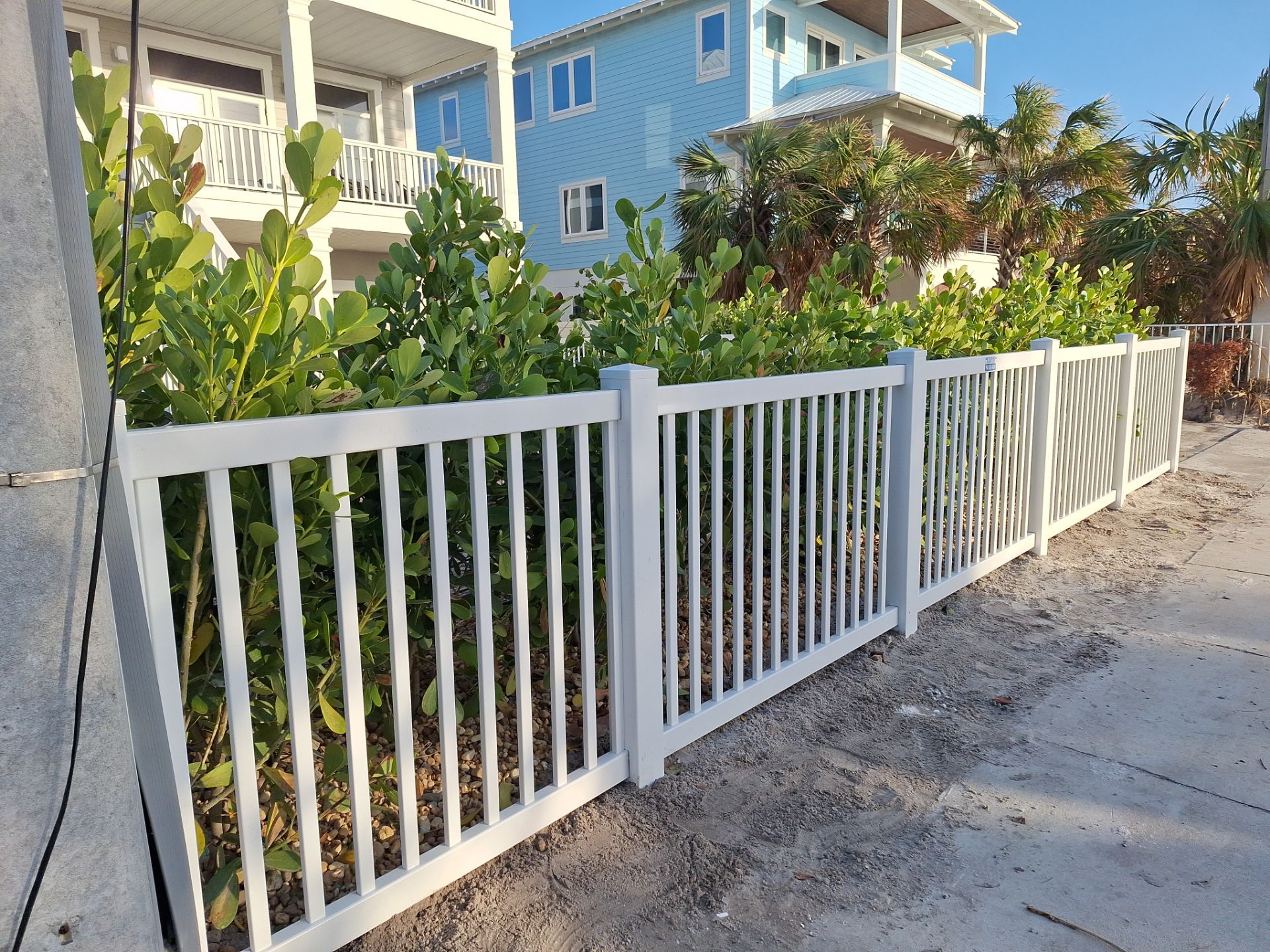 Vinyl Fence Installation using 6Ft Vinyl Privacy Fence with a 4Ft White Picket Fence by Asap fence and gates, LLC