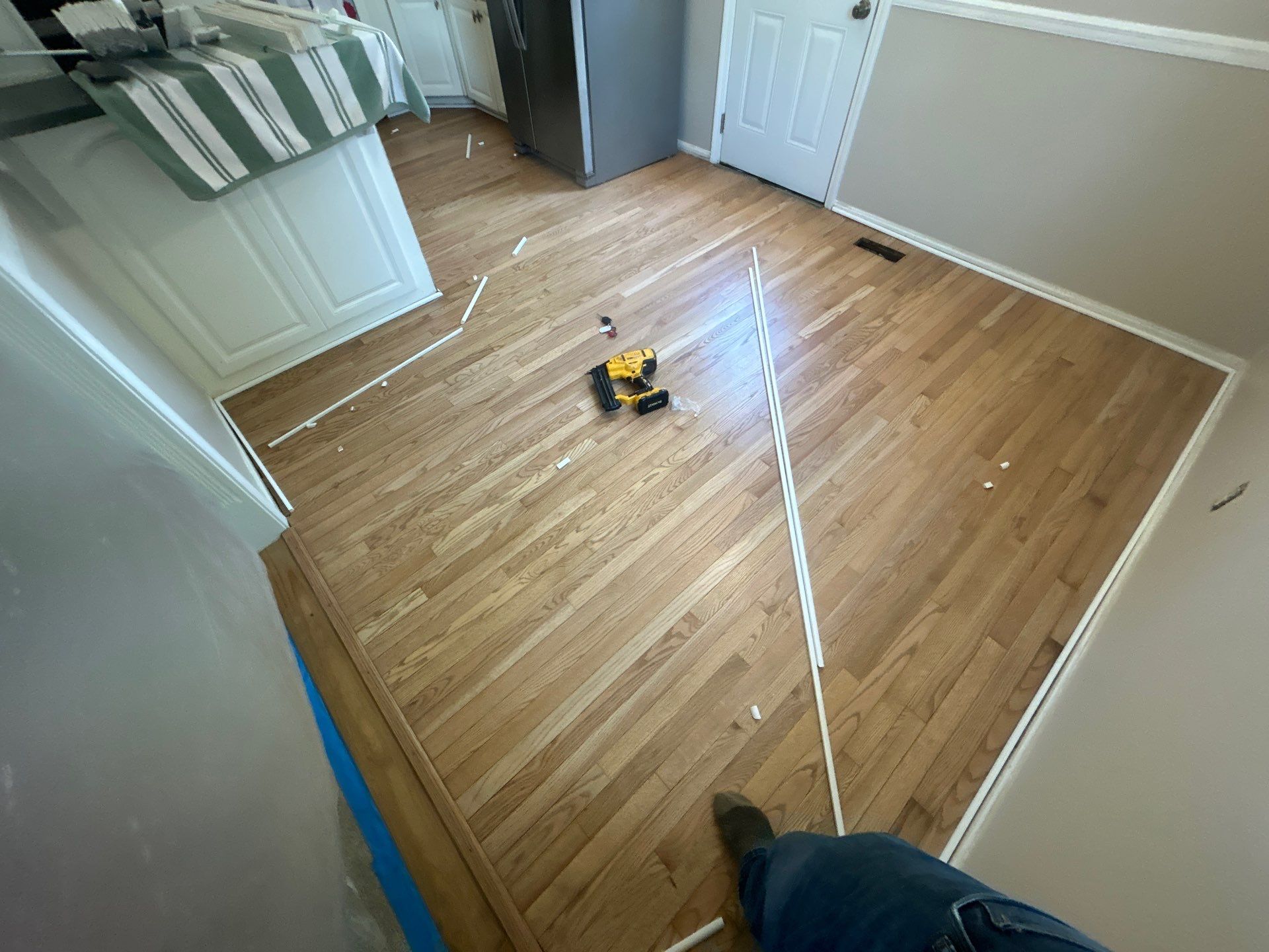Hardwood Refinish Project in Crestwood by Footprints Floors Kentucky