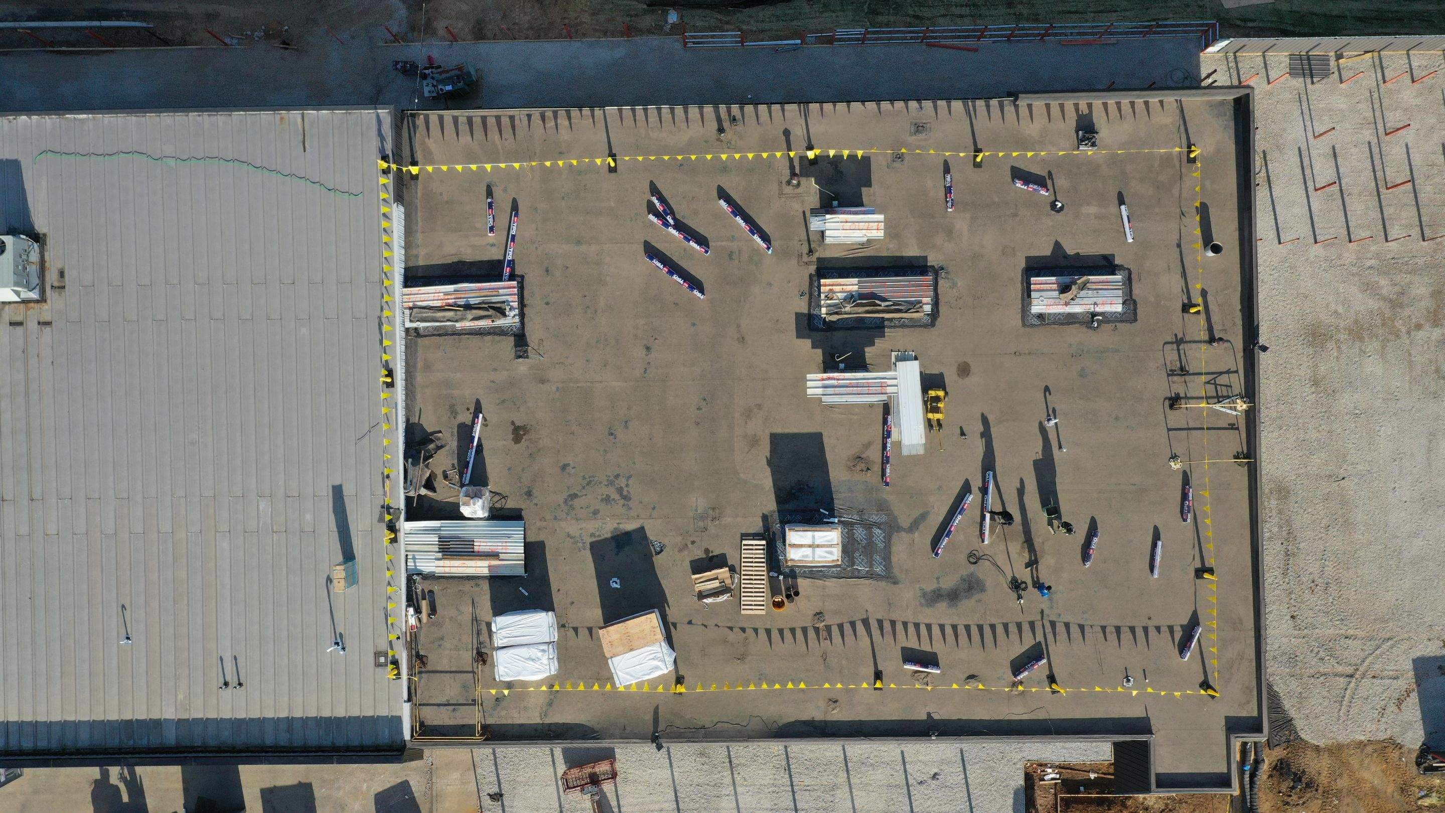 Commercial Roofing Installation using GAF TPO by All Site Roofing