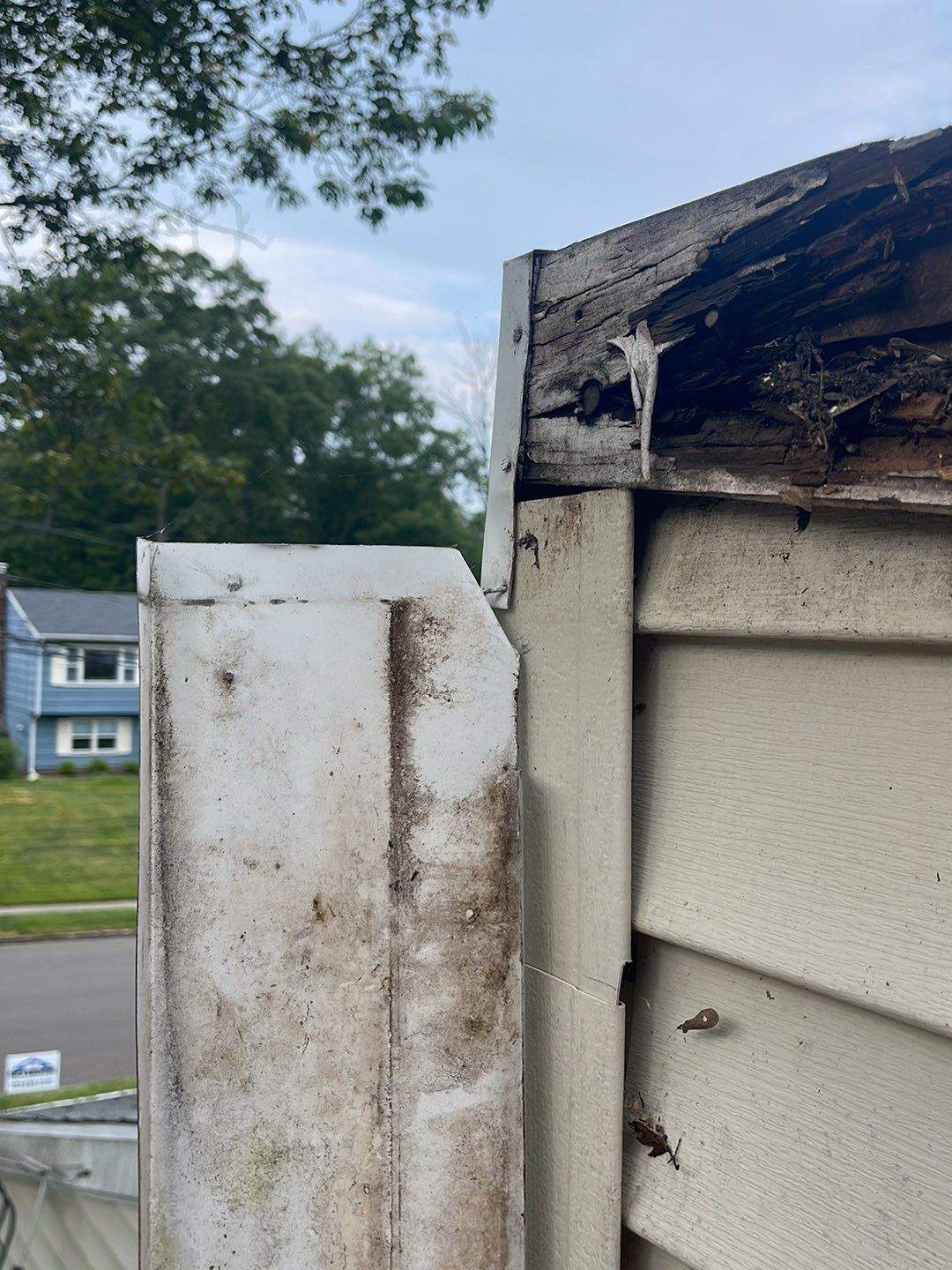 Gutter Cleaning Chimney top repair by A Plus Exterior