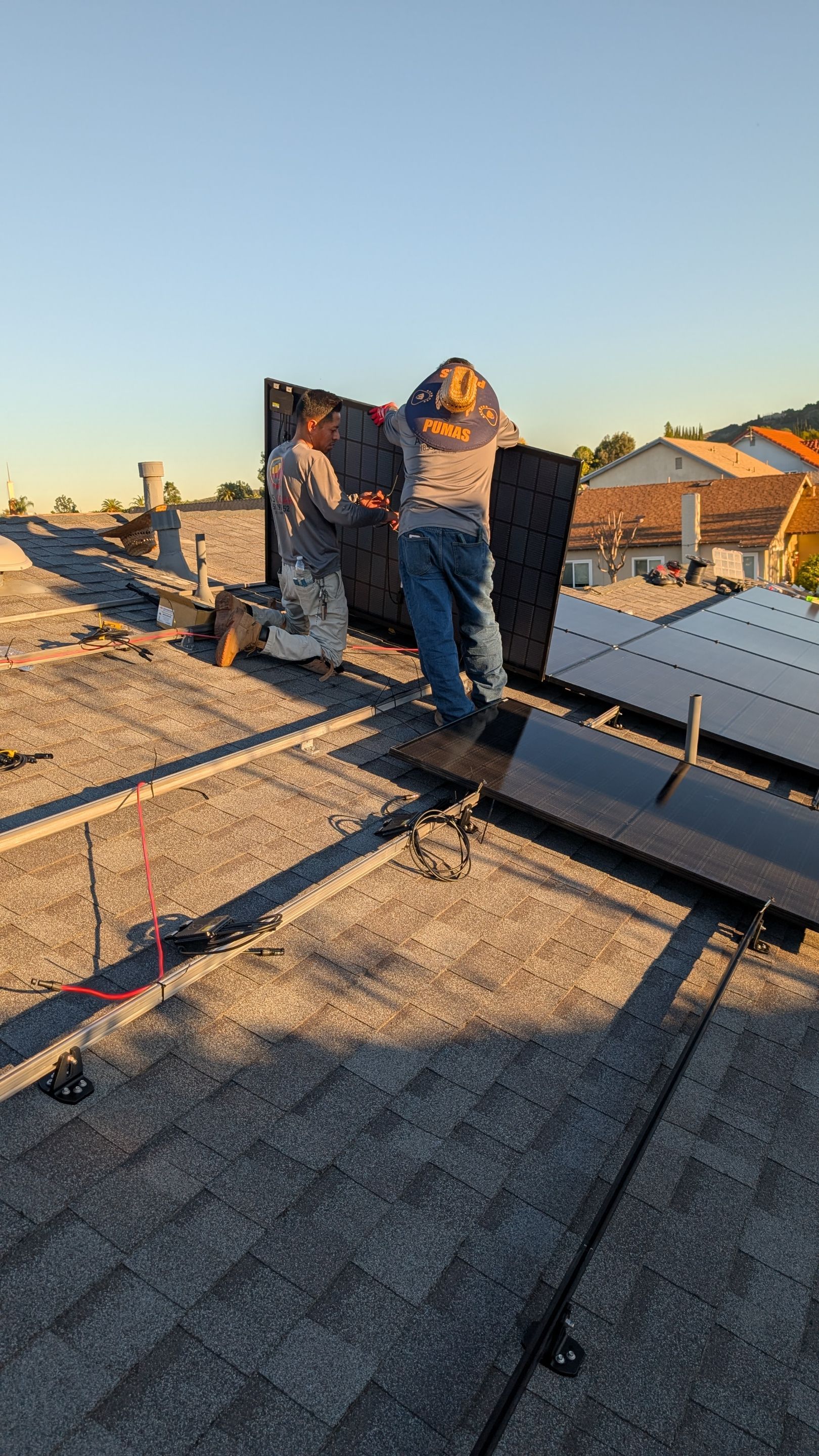 17-Panel Solar System and Battery Backup in Hacienda Heights by AWS Solar