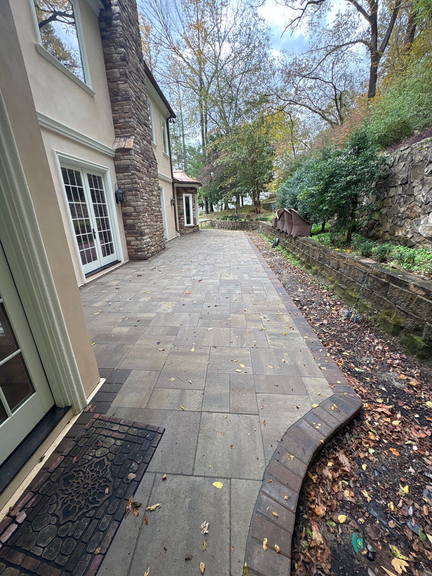 Franklin Exterior Remodel Featuring Custom Stucco and Stone Hardscaping by U.S. Exterior Solutions