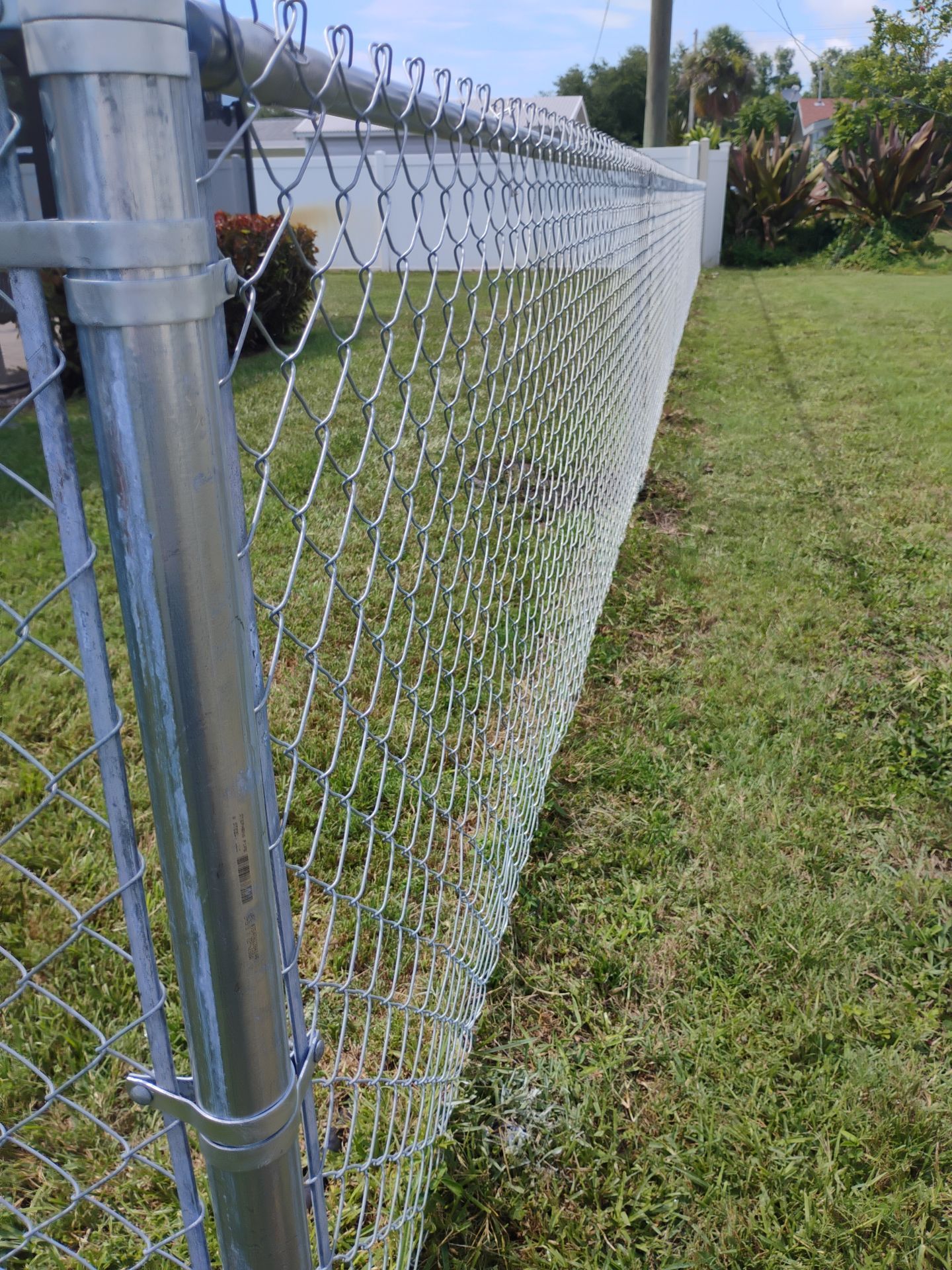 Residential Galvanized Chain Link Fence and Gate Installation in Venice by True Fence LLC