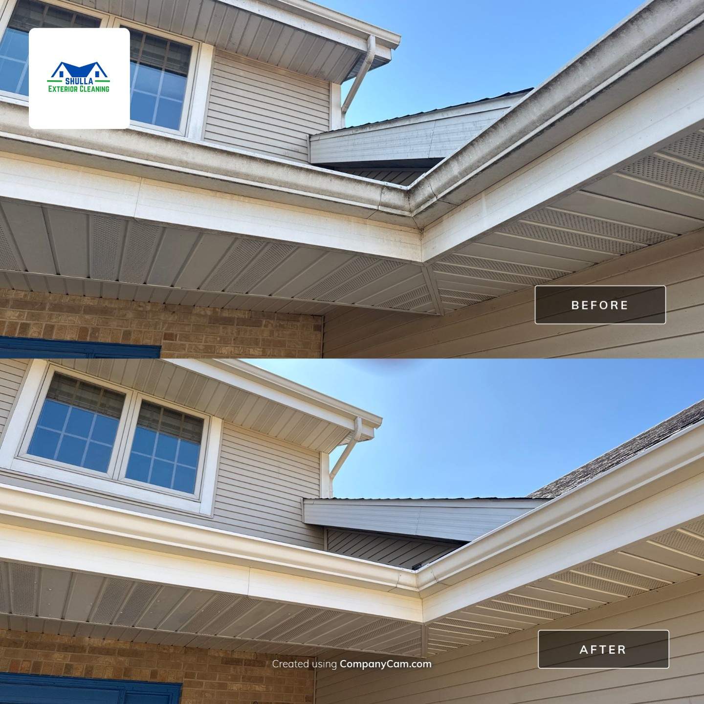 Driveway and Siding Cleaning by Shulla Exterior Cleaning