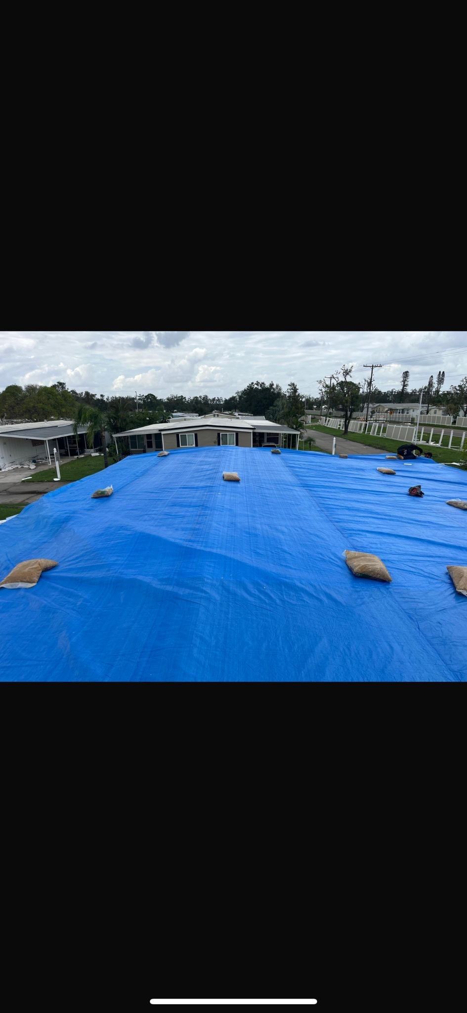 Hurricane Damage using board up by SuperClean 