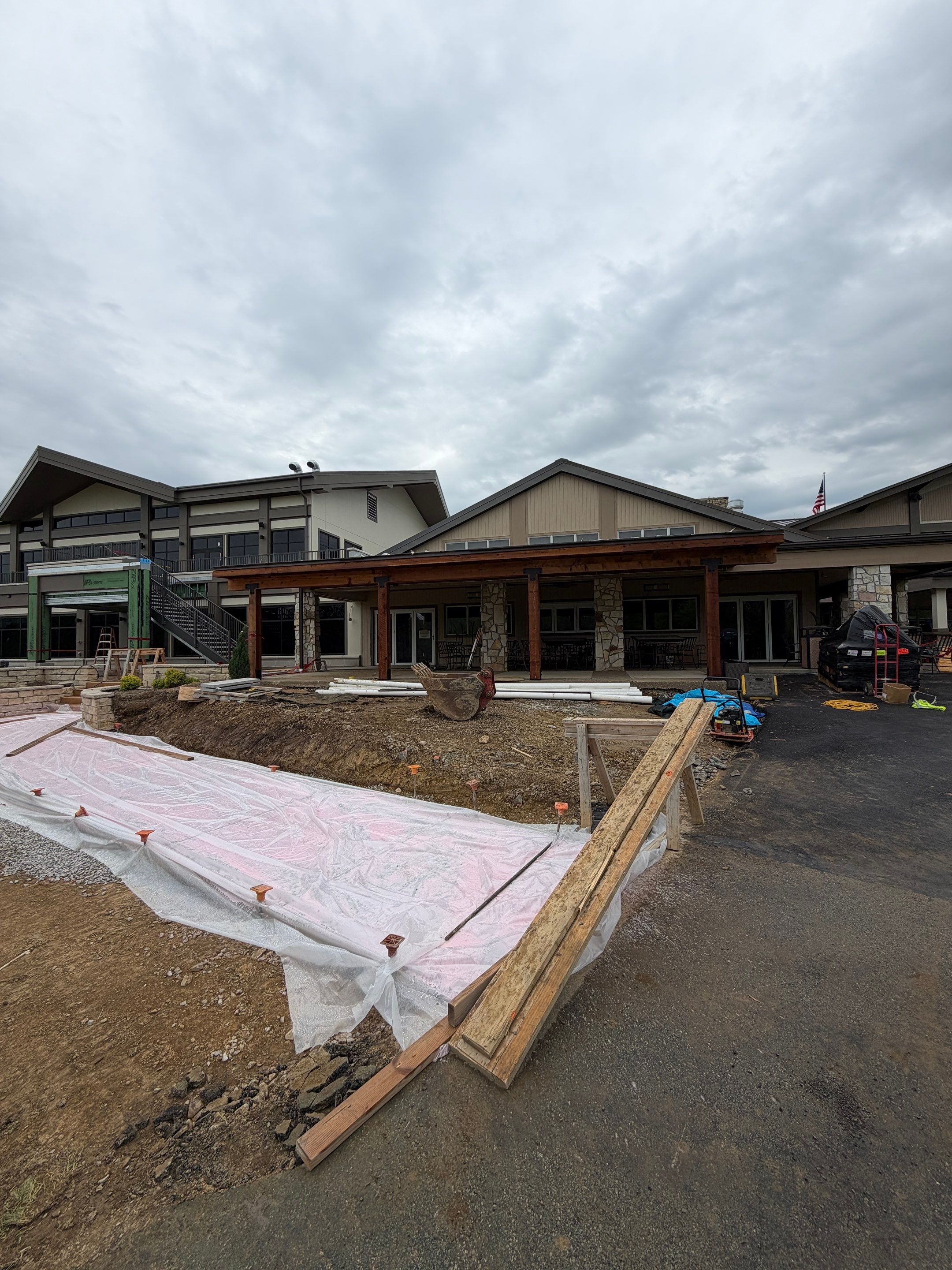 Custom Timber Pergola and Polycarbonate Roof Installation in Canonsburg by Cousins Roofing Siding & Decks