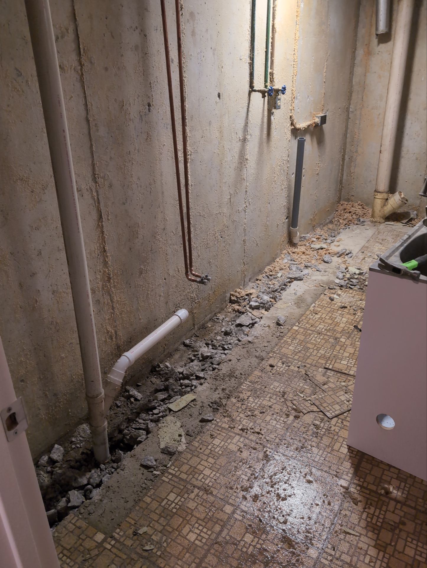 Interior Basement Waterproofing System and Egress Window Installation by Toledo Basement Repair 