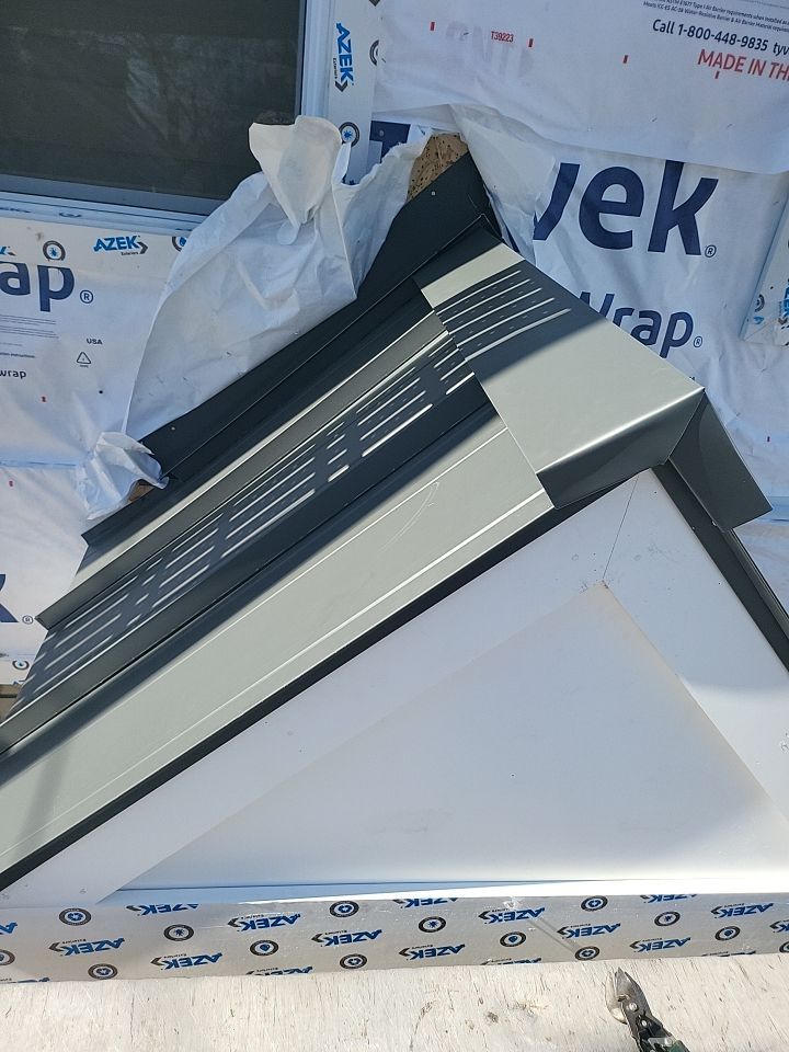 Siding Installation using Hardie Plank Aged Pewter by A Plus Exterior