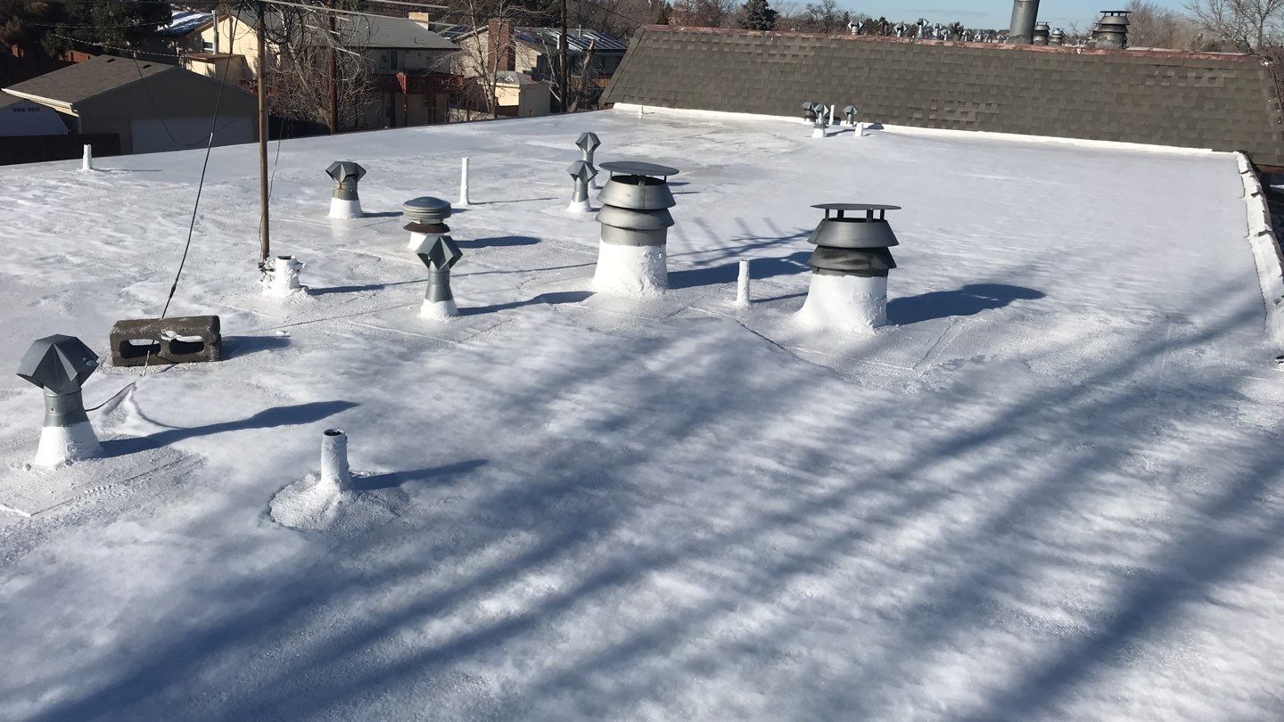 Commercial Roofing Installation using Gaco Silicone Coating  by A to Z Roofing