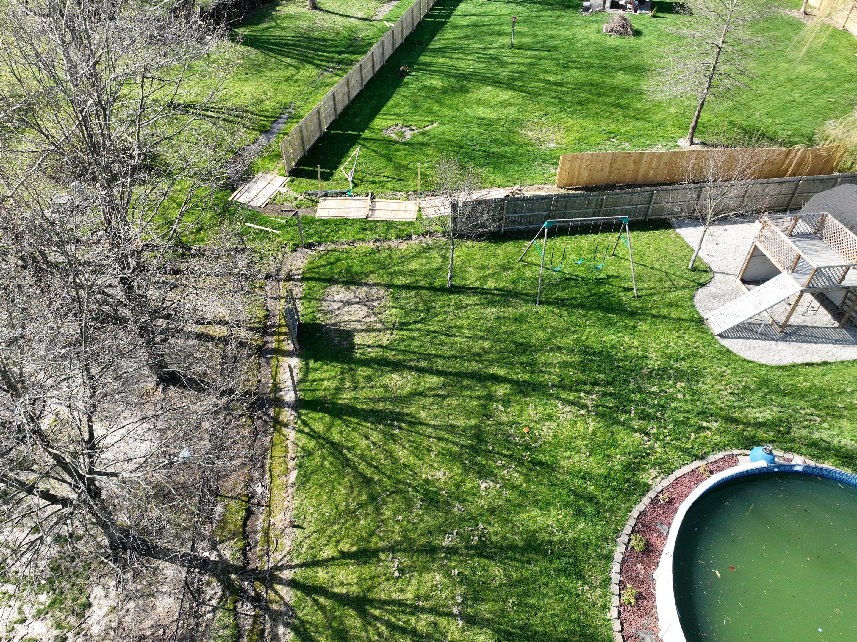 Tornado damage in Whiteland. Roof replacement, James Hardie siding, exterior paint, gutters, windows, doors by 317 Roofing & Restorations