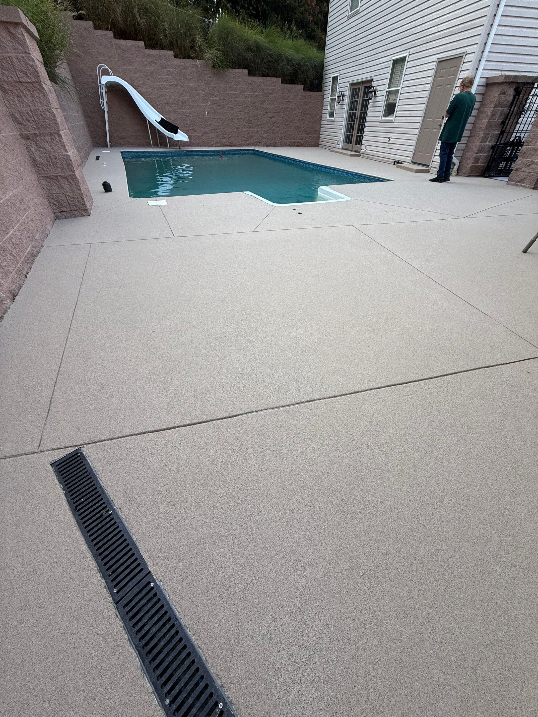 Oxford Pool Deck Project in McKees Rocks by Floors in a Day, Inc