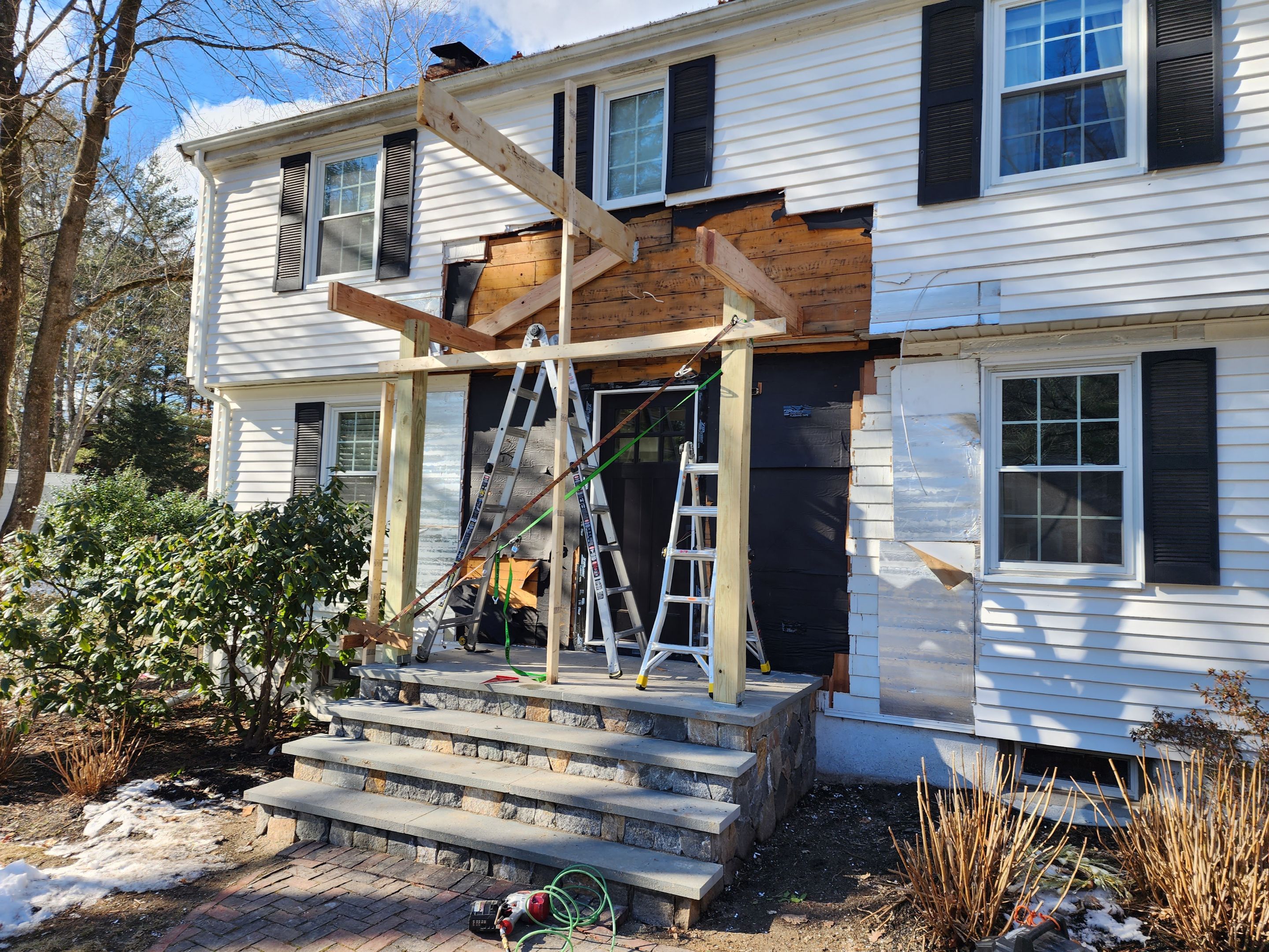 Exterior renovation in Wayland MA by UBrothers Construction