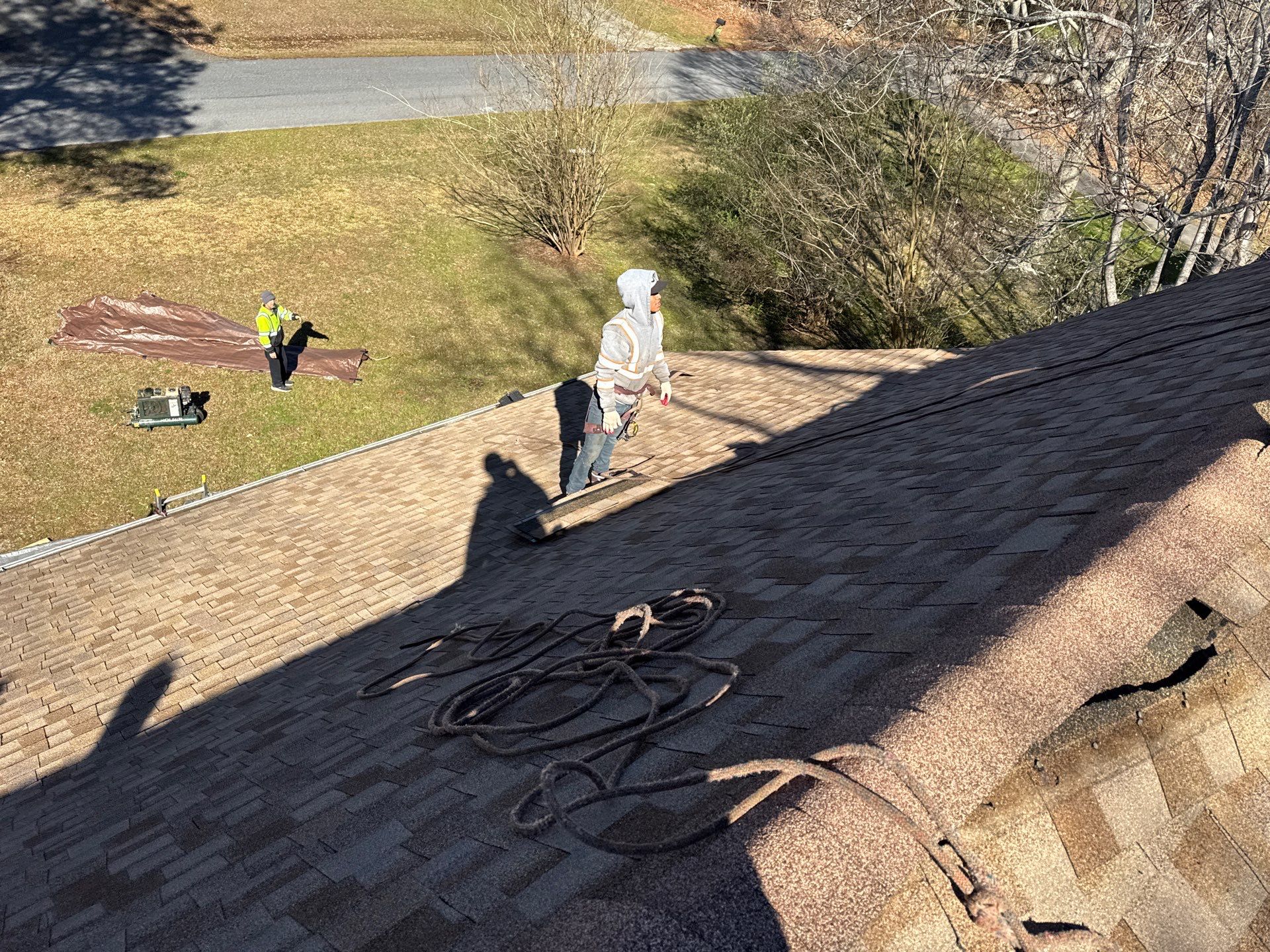Complete Roof Replacement and Plywood Decking Repair in Quinton by Cade Construction