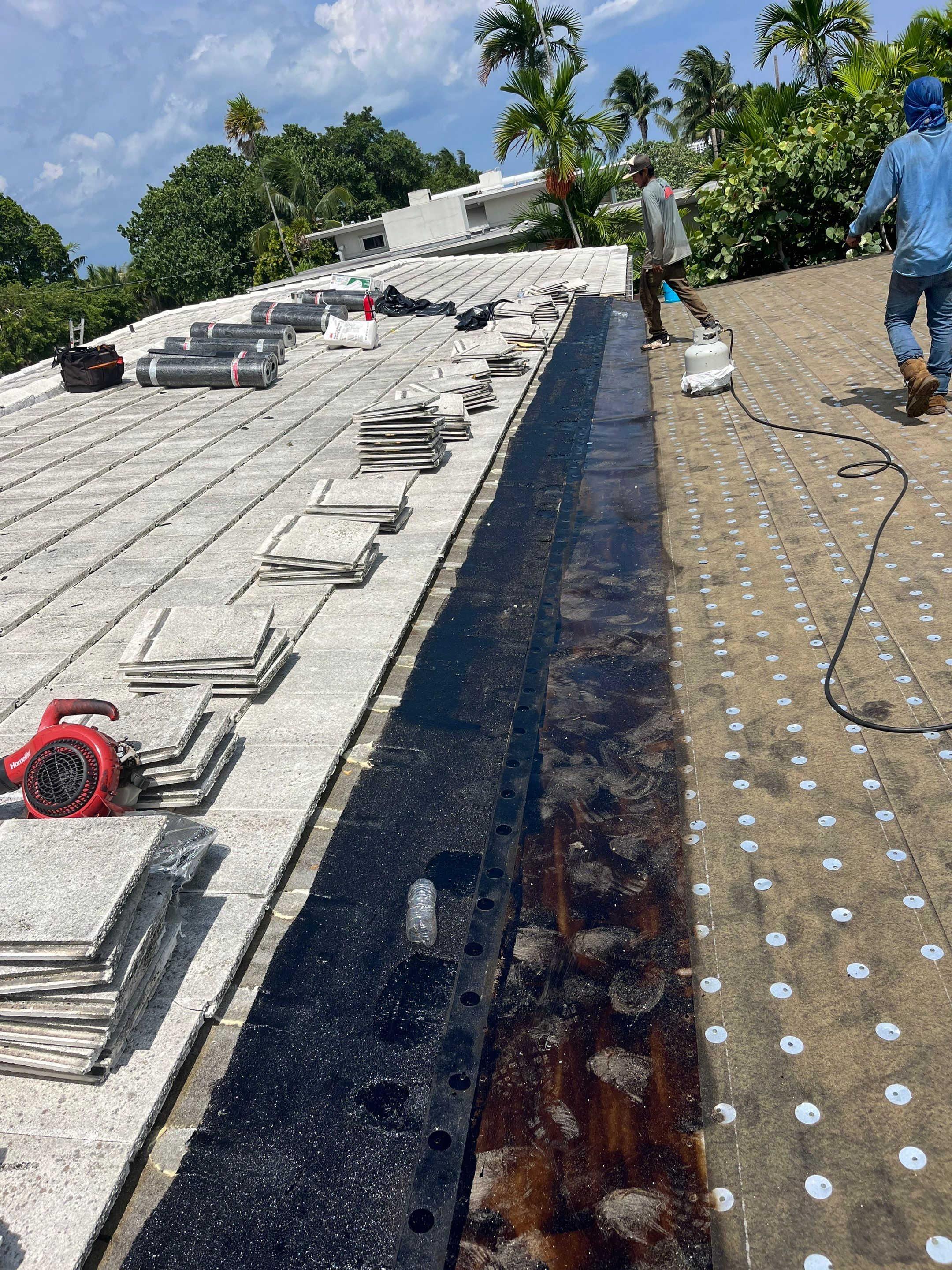 Residential Flat Roof Repair by The Goat Contractor ( Giampri Corp)