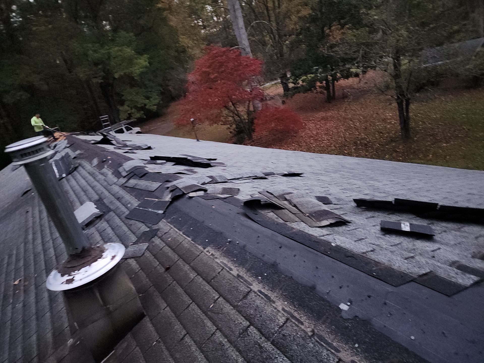 Residential Roof Replacement using Owens Corning Quary Gray by Inspector Roofing and Restoration