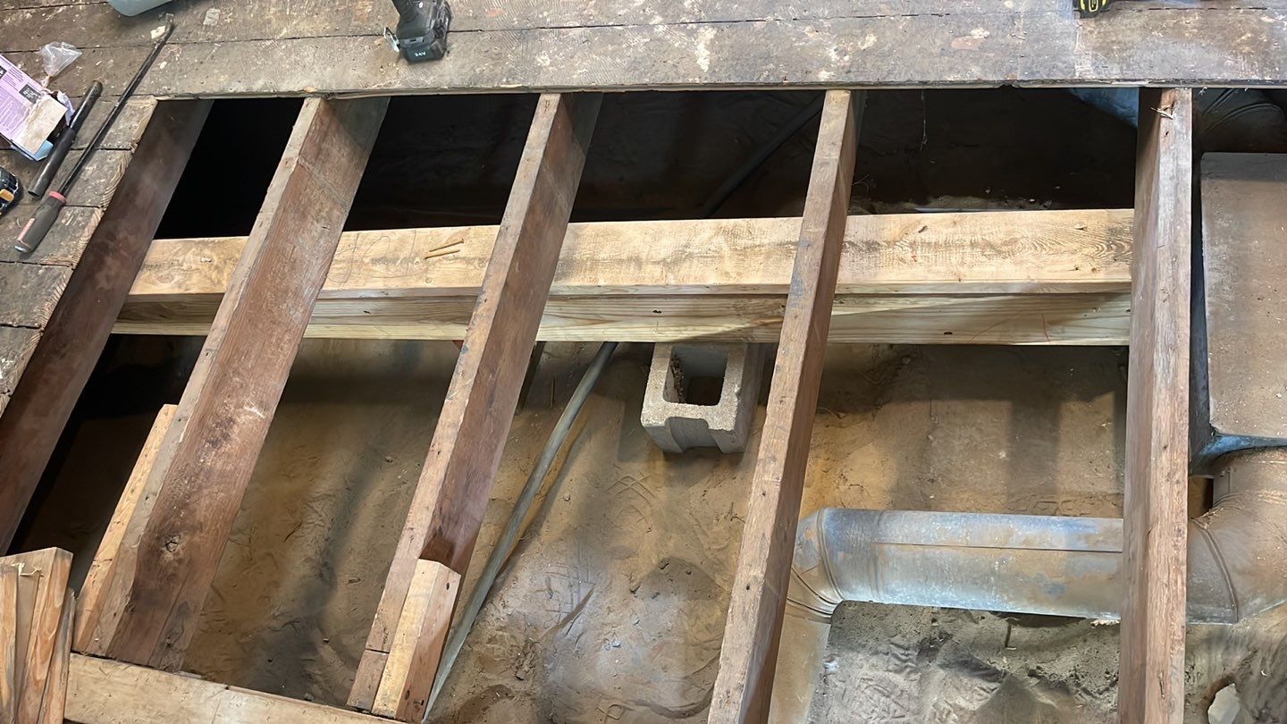 Crawl Space Structural Carpentry: Floor Joist, Beams, & Supports by Toledo Basement Repair 
