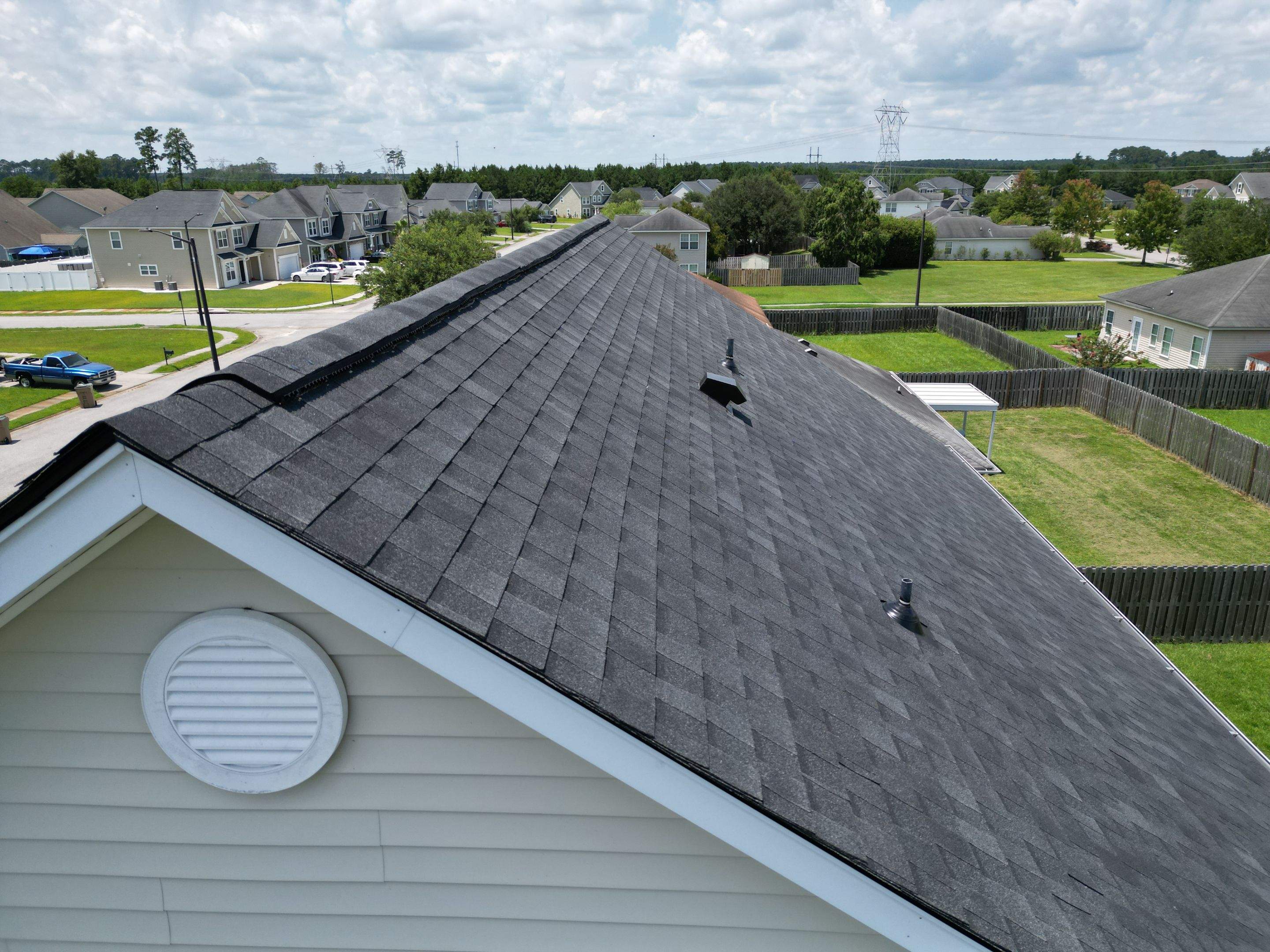 Residential Roofing Installation using Atlas Pinnacle Pristine Black Shadow by Talya Roofing