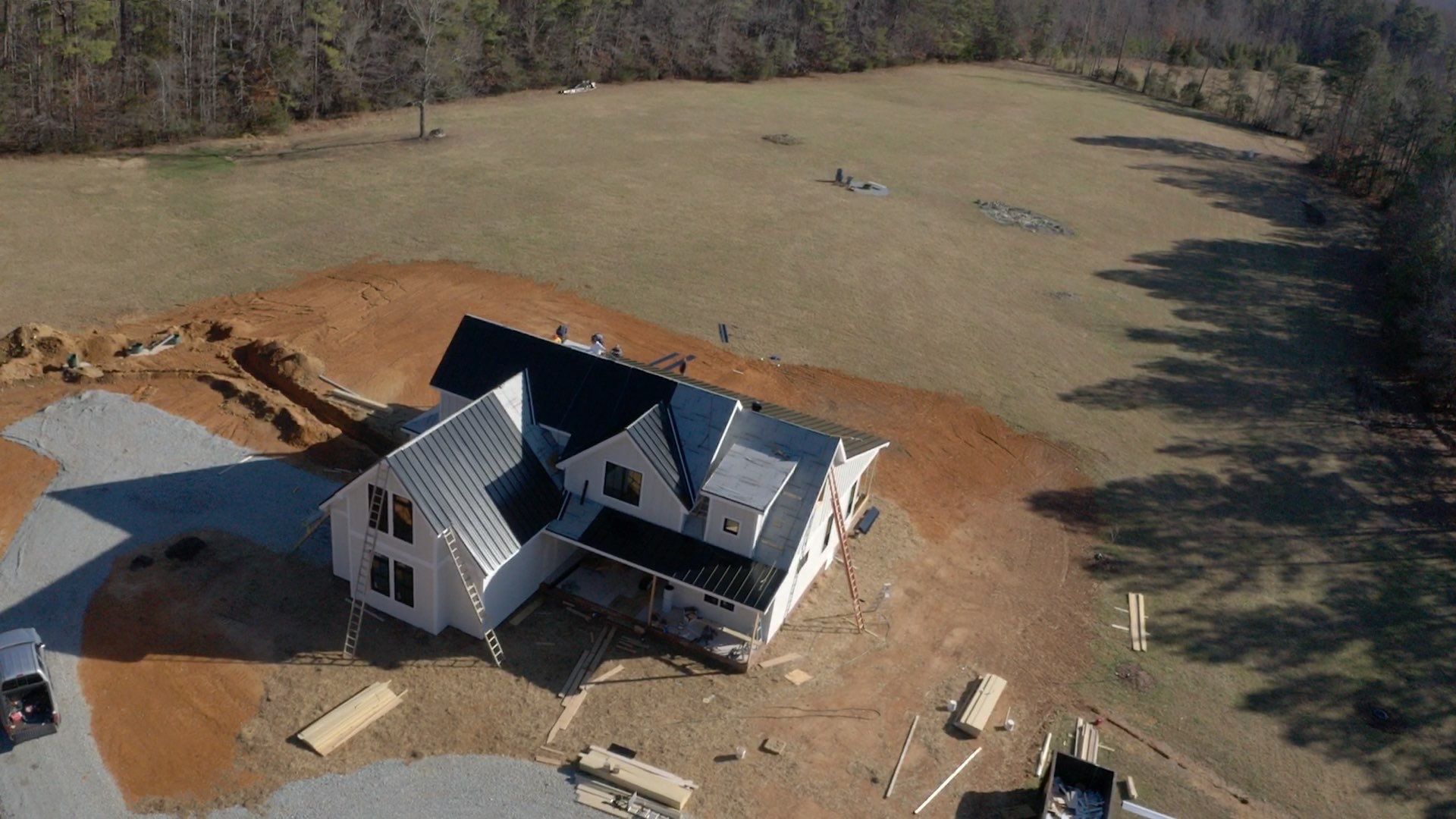 Custom Home Metal Roof Installation by Just In Time Roofing and Restoration