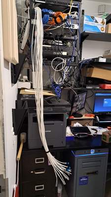 Structured cabling installation by CimaSolutions